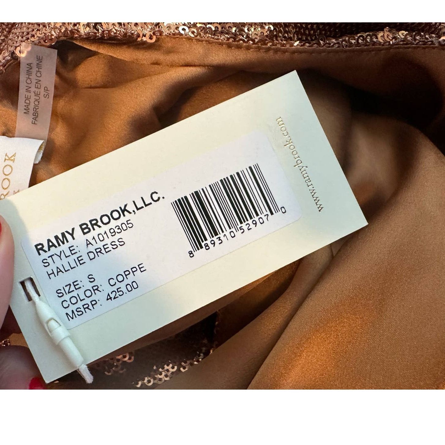 Ramy Brook Ramy Brook Hallie Gold Sequin Belted Mini Dress size S Size S / US 4 / IT 40 - 6 Thumbnail
