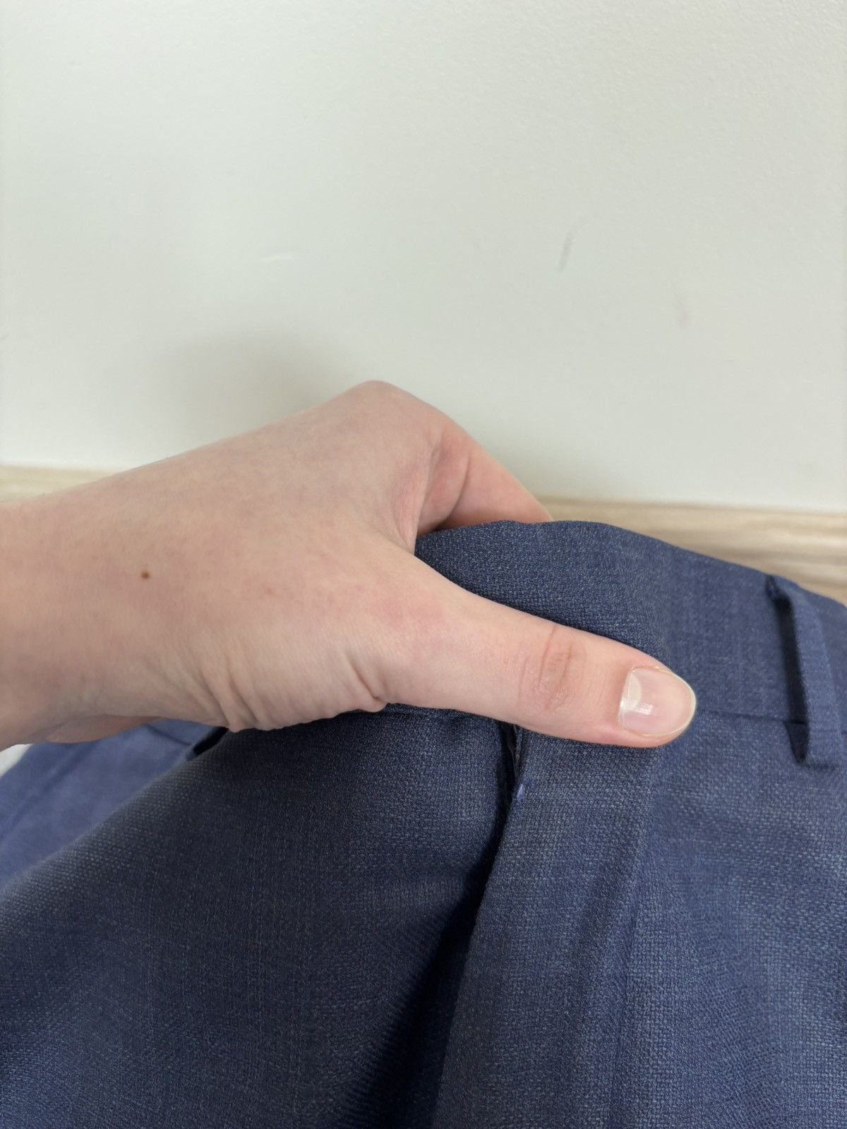 Suitsupply Suitsupply Sienna Men’s 2-Piece Blue Super 130’s Wool Suit Size 38R - 16 Thumbnail