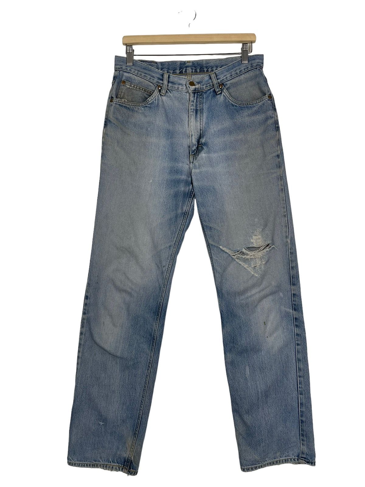 Lee Vintage Lee Light Blue Kurt Cobain Style Jeans Size US 32 / EU 48 - 1 Thumbnail