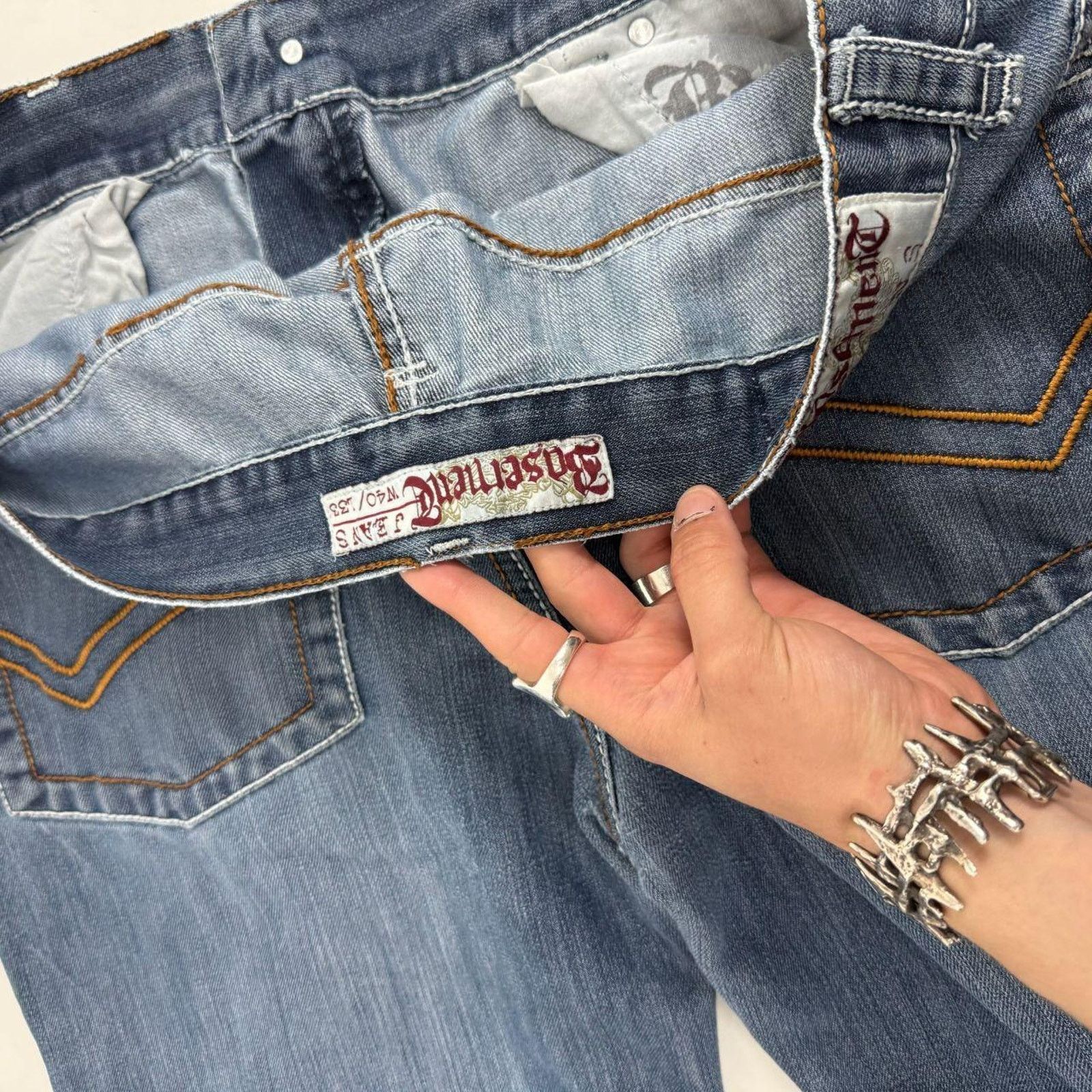 Ecko Unltd. × JNCO × Vintage Vintage y2k distressed baggy grunge faded archive rare jeans Size US 38 / EU 54 - 6 Thumbnail