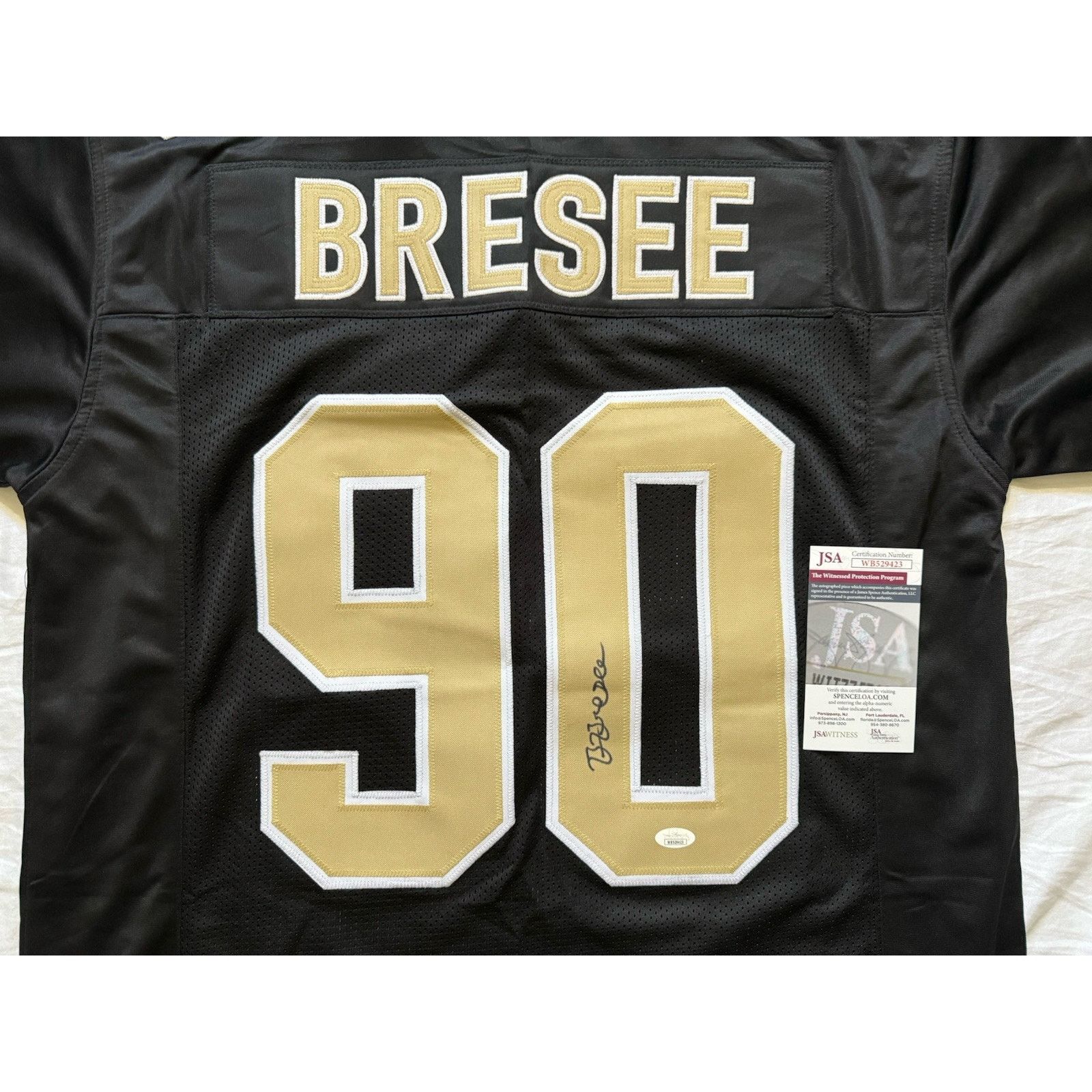 NFL Bryan Bresee Signed Autograph Custom Jersey XL - JSA COA Size US XL / EU 56 / 4 - 2 Thumbnail