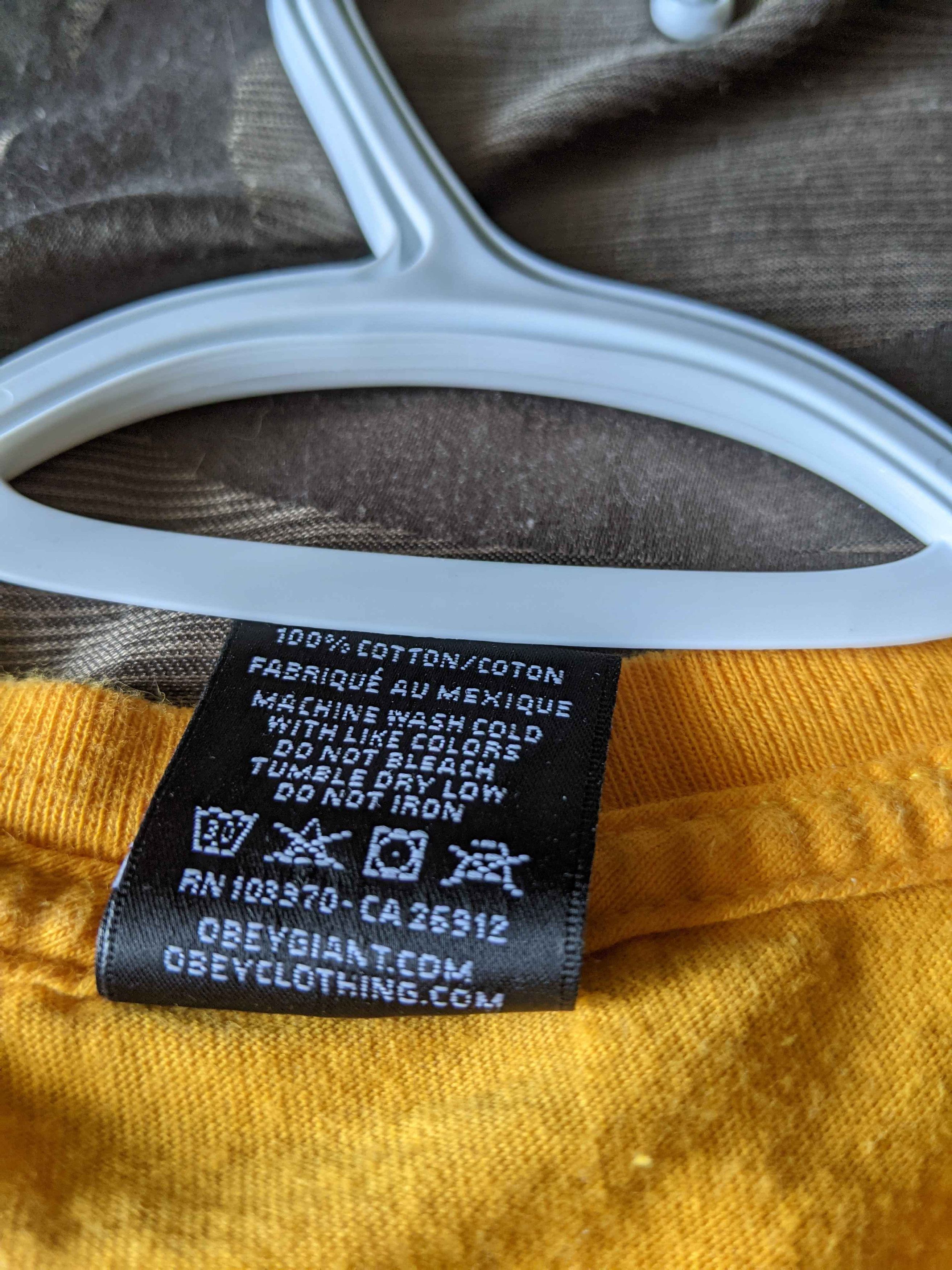 Obey Yellow Obey Embroidered Small Logo Patch T-Shirt Size US M / EU 48-50 / 2 - 5 Thumbnail