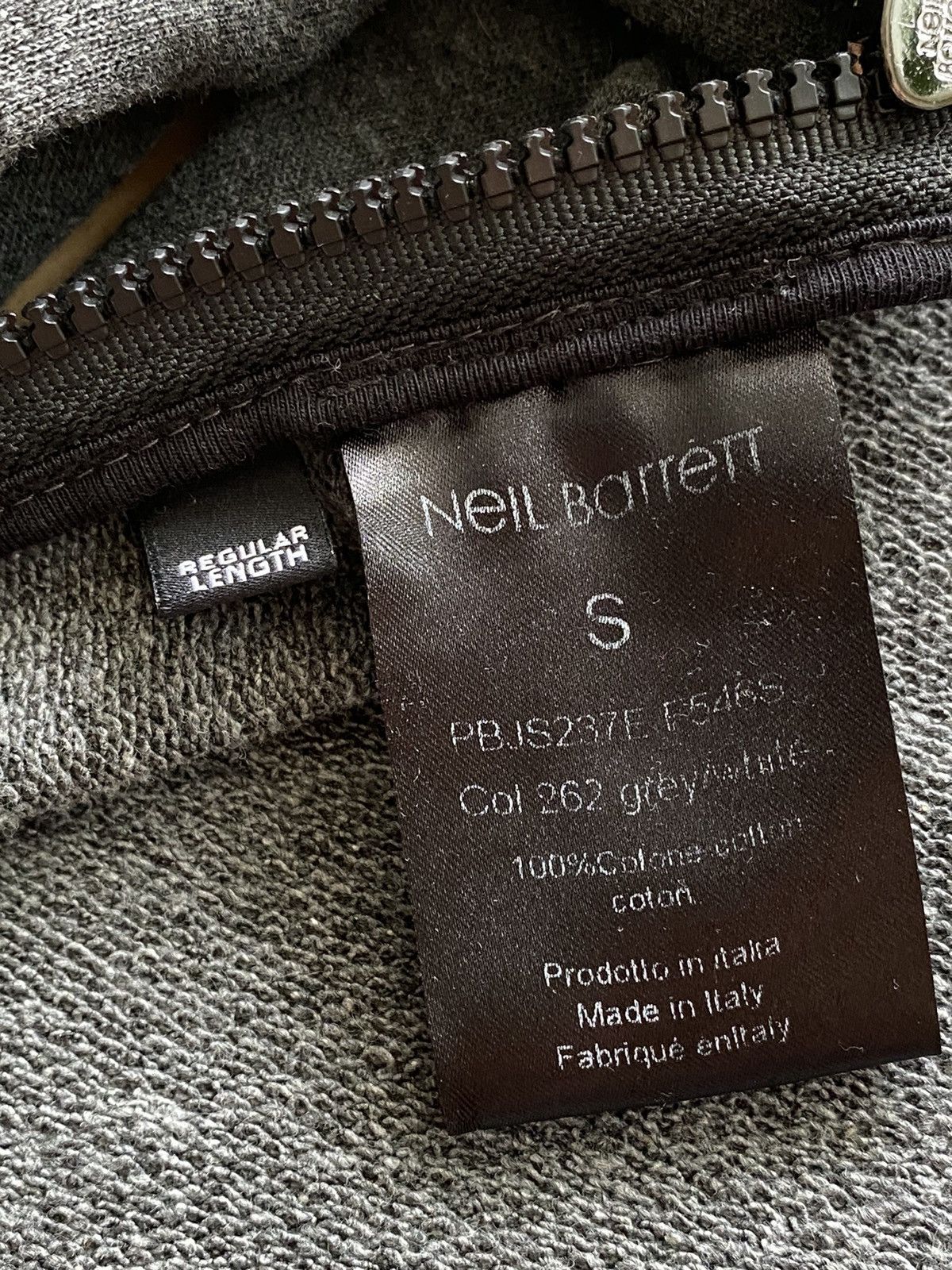 Neil Barrett Neil Barrett Col 262 Zip crew sweatshirt Size US S / EU 44-46 / 1 - 7 Thumbnail