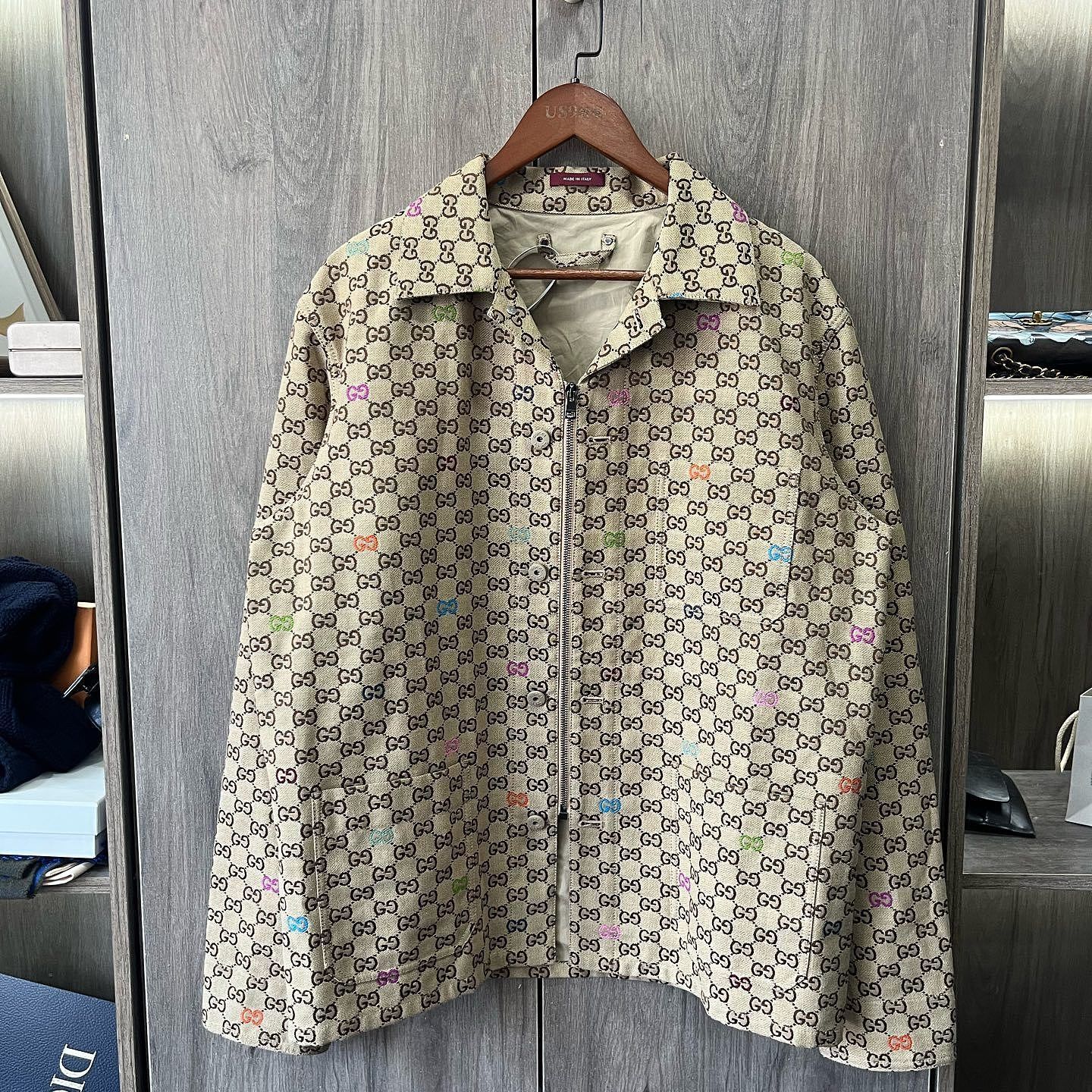 Gucci Gucci GG Monogram Zip Jacket Size 46 Size US S / EU 44-46 / 1 - 1 Thumbnail