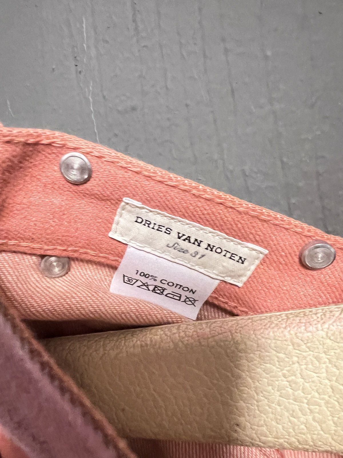 Dries Van Noten Dries van noten women’s denim pinksalmon Size 31" - 3 Thumbnail