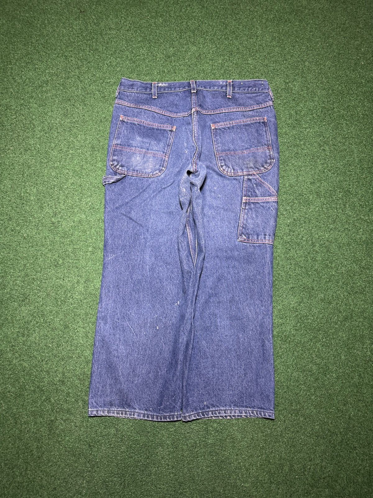 Big Mac Vintage Big Mac Work Wear Carpenter Distressed 38x27 Jeans Size US 38 / EU 54 - 2 Thumbnail