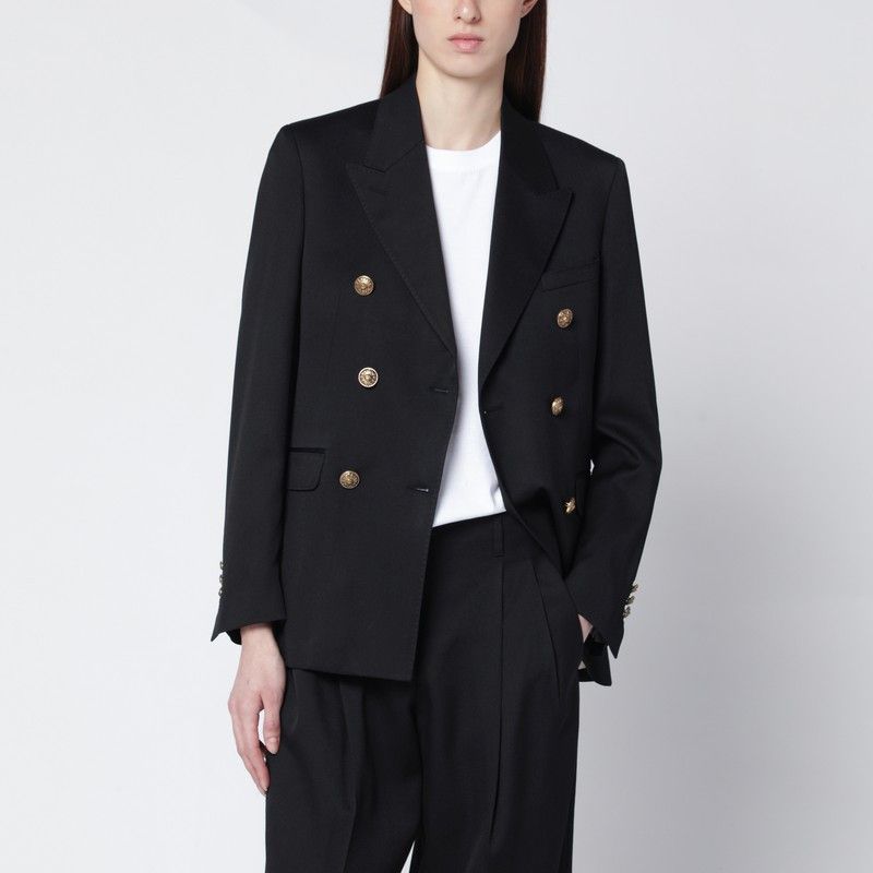 Golden Goose Golden Goose Black Double-Breasted Wool Jacket Size M / US 6-8 / IT 42-44 - 1 Thumbnail