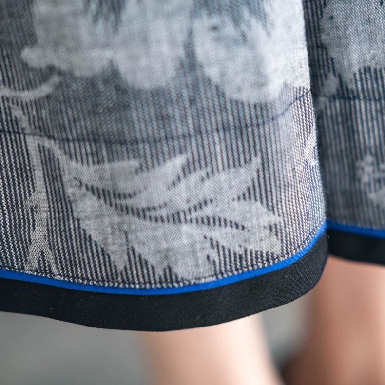 Kenzo KENZO Blue and gray floral skirt vintage Size 25" / US 0 / IT 36 - 4 Thumbnail