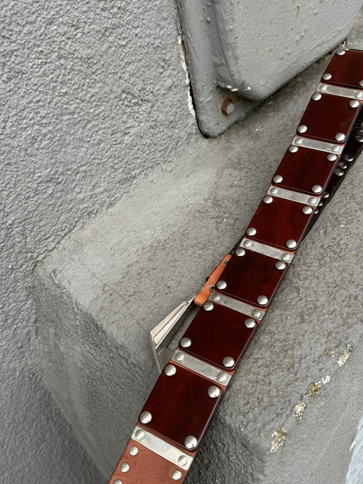 Vintage Nanni Leather Italy Avant-Garde Belt Size ONE SIZE - 10 Thumbnail