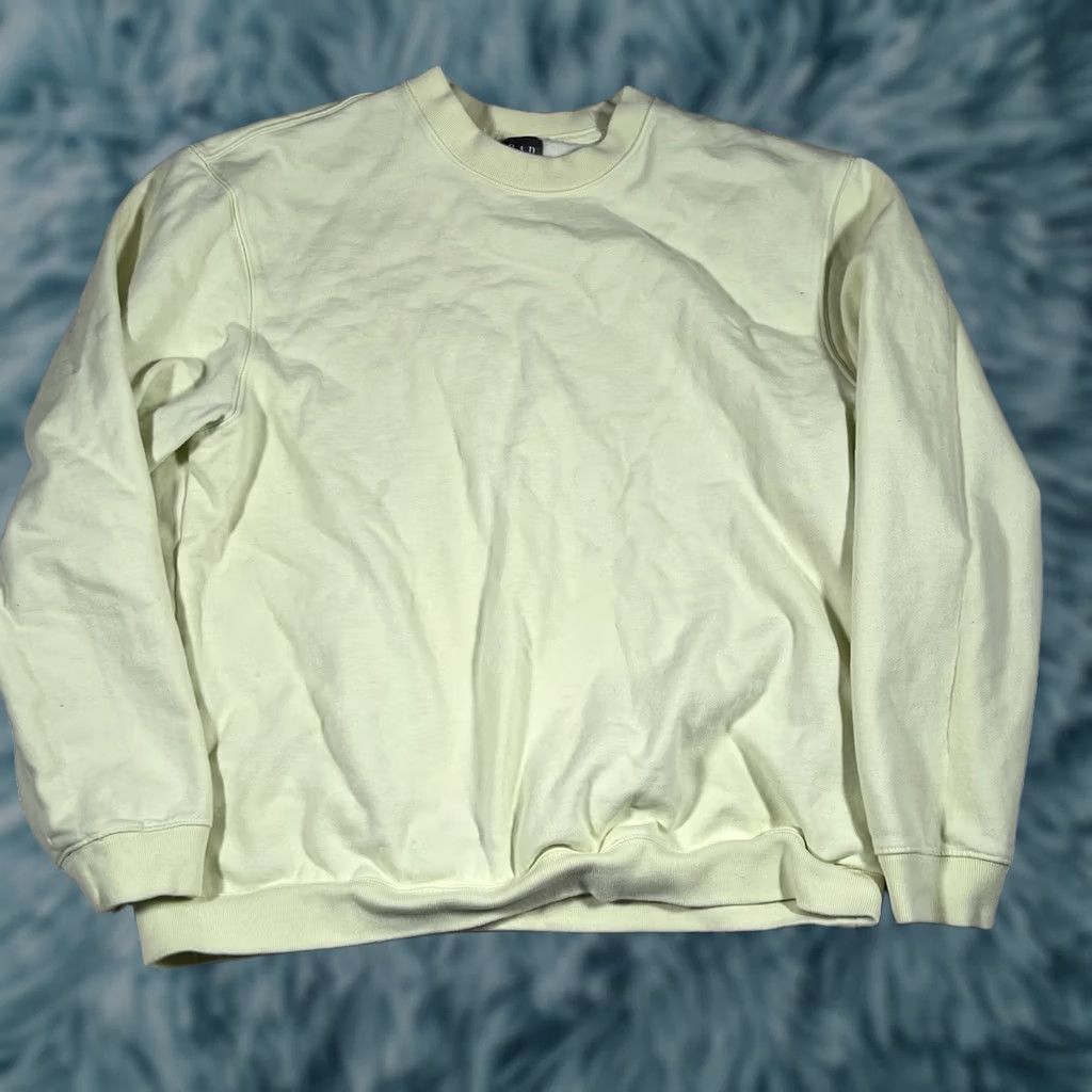 Gap Gap Sweatshirt Mens Pullover Size Large Green Yellow Pastel Green 100%? Size US L / EU 52-54 / 3 - 1 Thumbnail