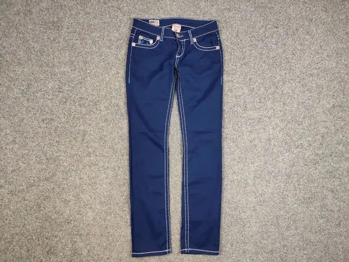 True Religion True Religion Geno Denim Slim Jeans Made in USA Y2K Style Size 28" / US 6 / IT 42 - 4 Thumbnail