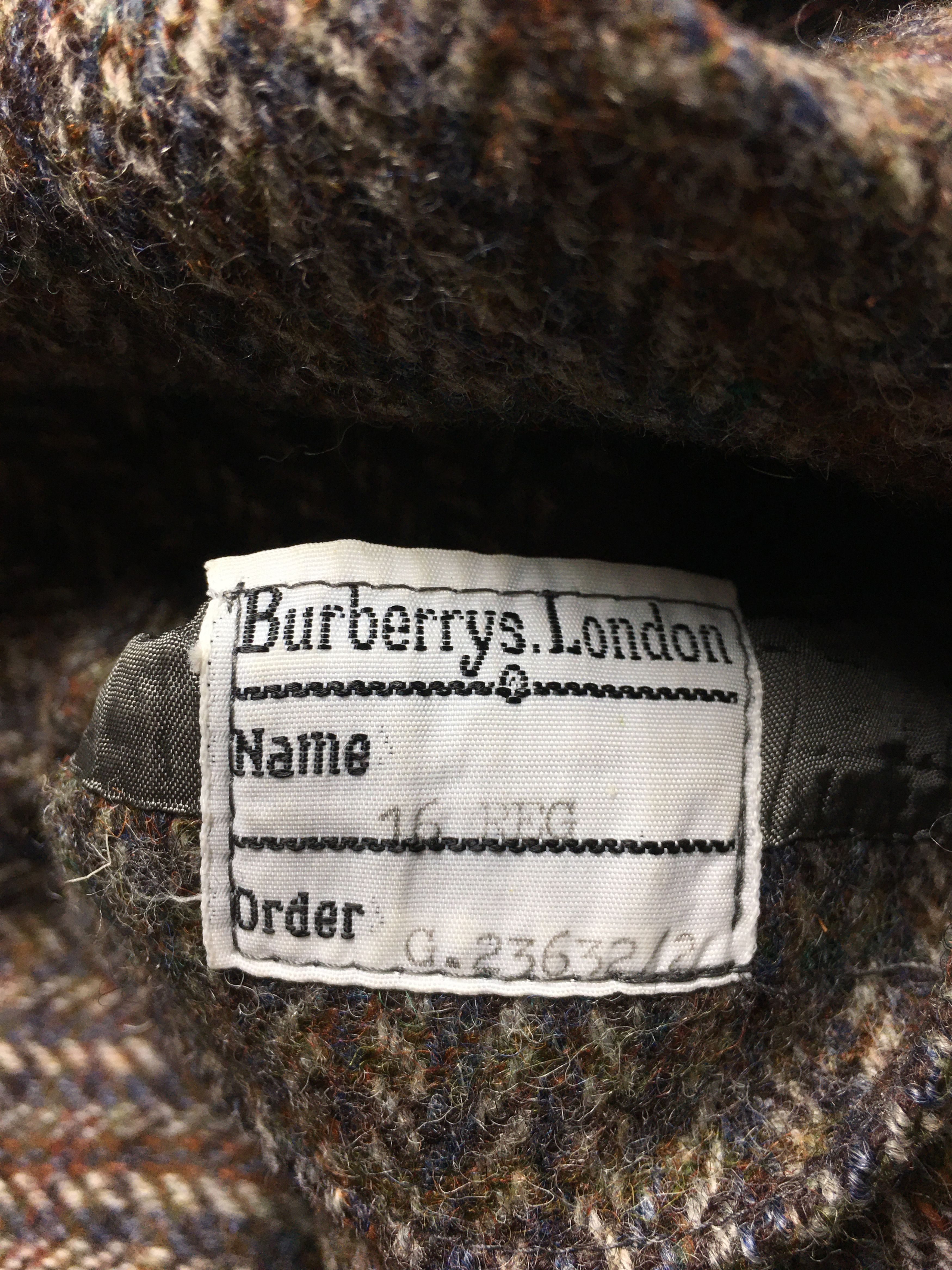 Burberry Vintage Burberrys Tweed Wool Blazer Jacket Women UK 16 Size XL / US 12-14 / IT 48-50 - 11 Thumbnail