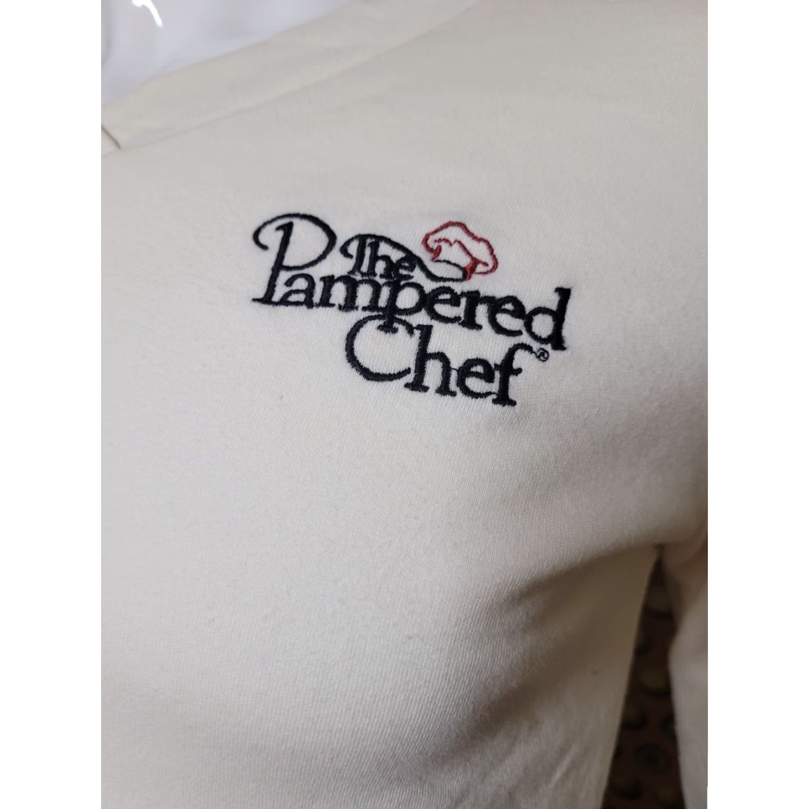 Vintage VINTAGE Womens The Pampered Chef Embroidered Logo 3/4 Sleeve Shirt Small Cooking Food Size S / US 4 / IT 40 - 2 Thumbnail