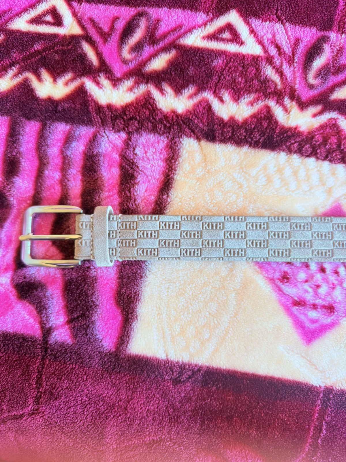 Kith Kith Monogram Suede Leather Belt “Loft” Size L Gently Used🔥 Size 38 - 2 Thumbnail