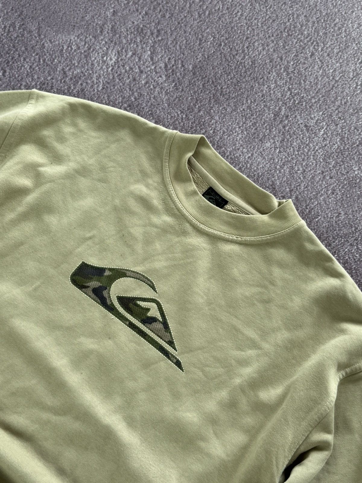 Quiksilver Vintage 90s Quicksilver Sweatshirt Y2K sweater drill Size US L / EU 52-54 / 3 - 6 Thumbnail