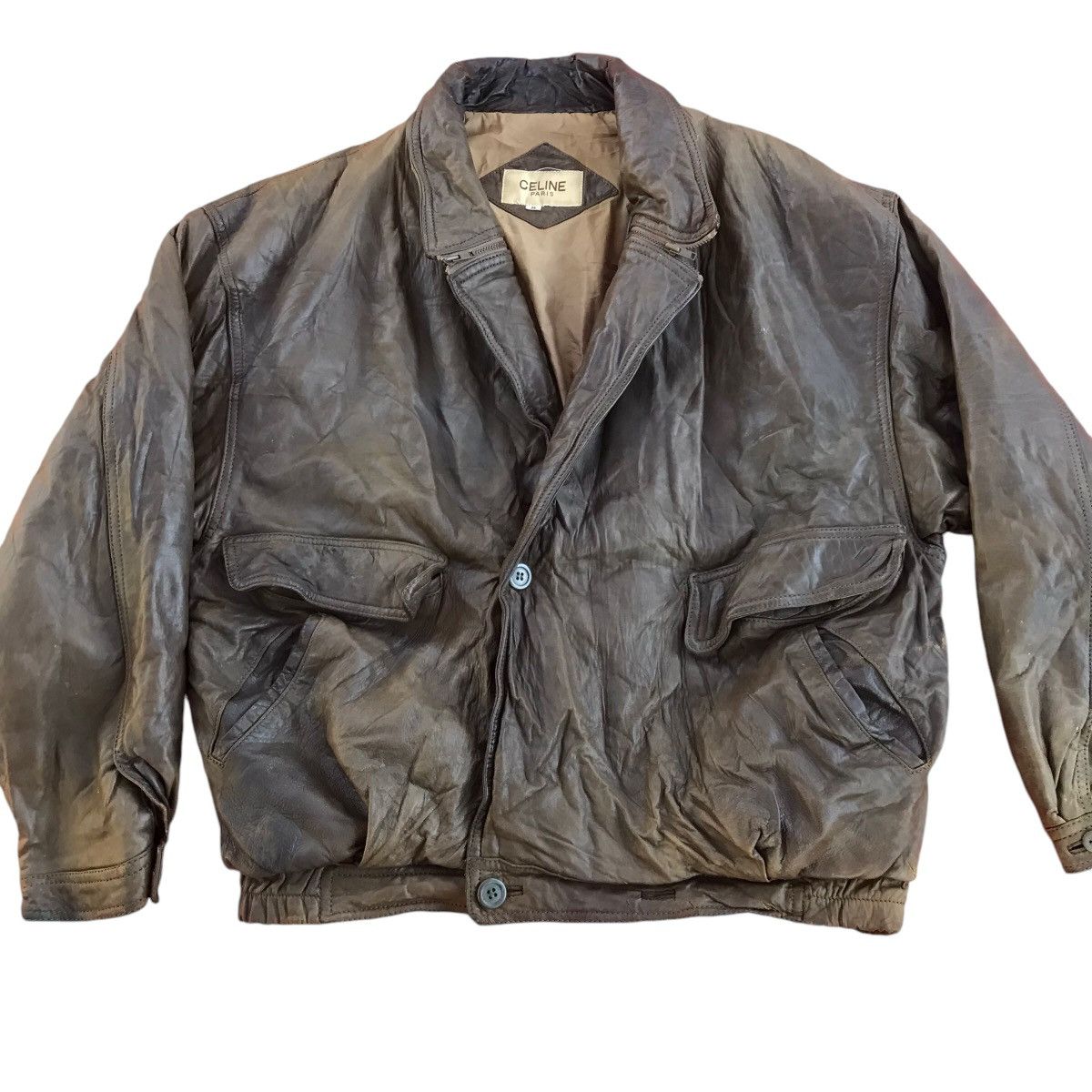 Celine RARE VINTAGE CELINE PARIS LEATHER JACKET Size US M / EU 48-50 / 2 - 6 Thumbnail