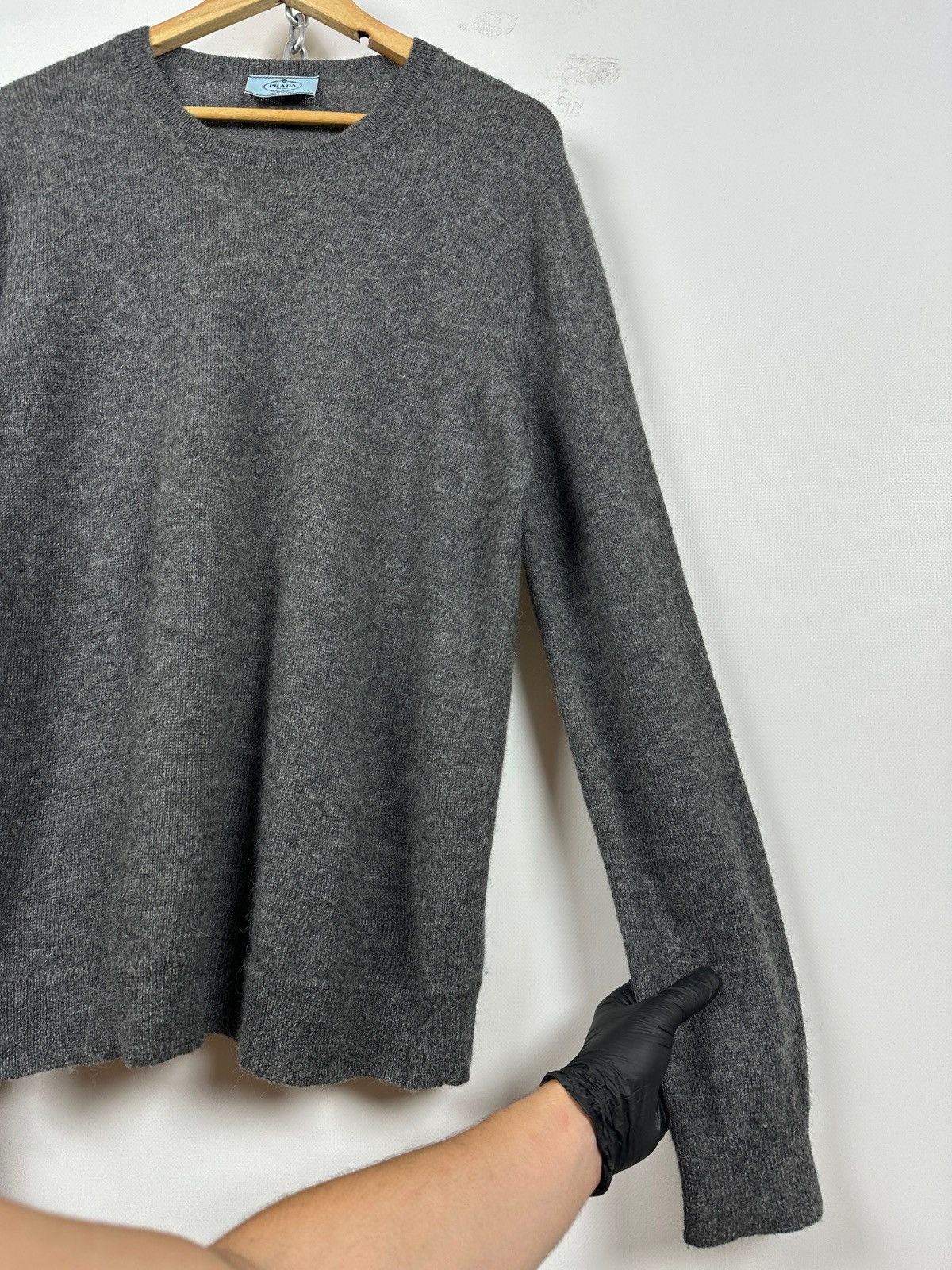 Prada Prada Gray Alpaca Wool Sweater Size US L / EU 52-54 / 3 - 11 Thumbnail