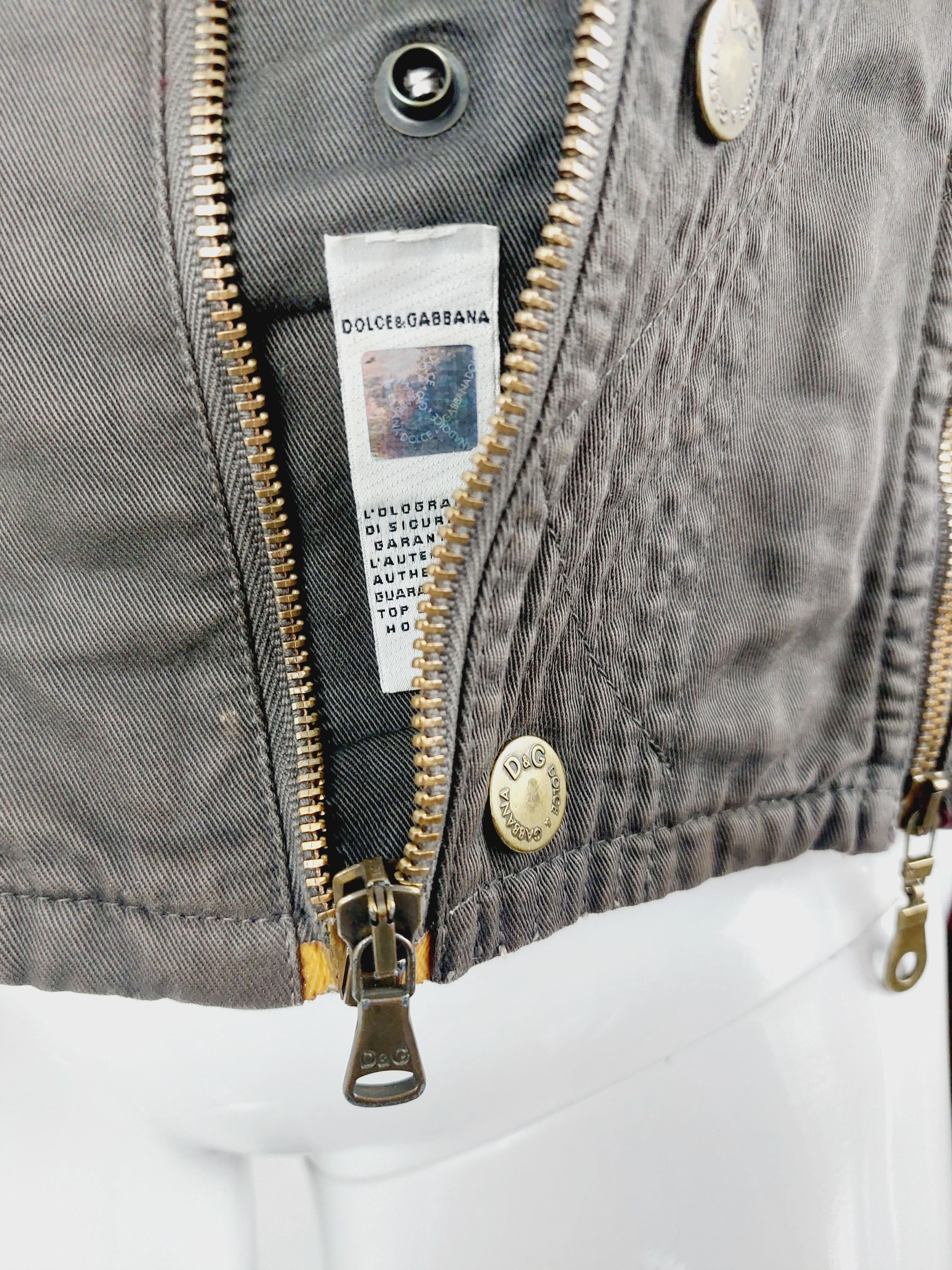 Dolce & Gabbana D&G Dolce and Gabbana Zip Zipper Panel Cargo Jacket Size US S / EU 44-46 / 1 - 8 Thumbnail