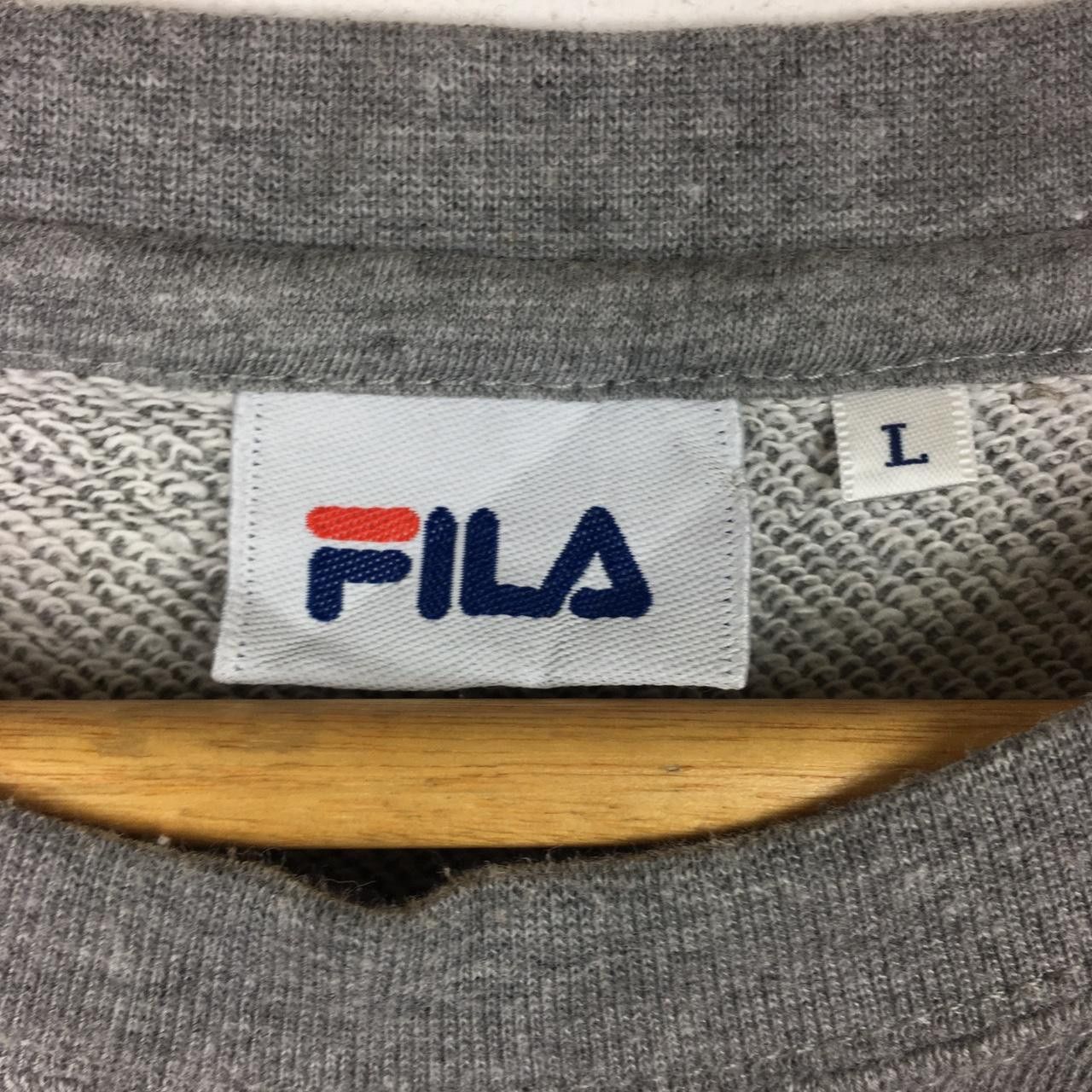 Fila Vintage FILA ITALIA Big Logo Navy Blue Crewneck Sweater Size US L / EU 52-54 / 3 - 3 Thumbnail