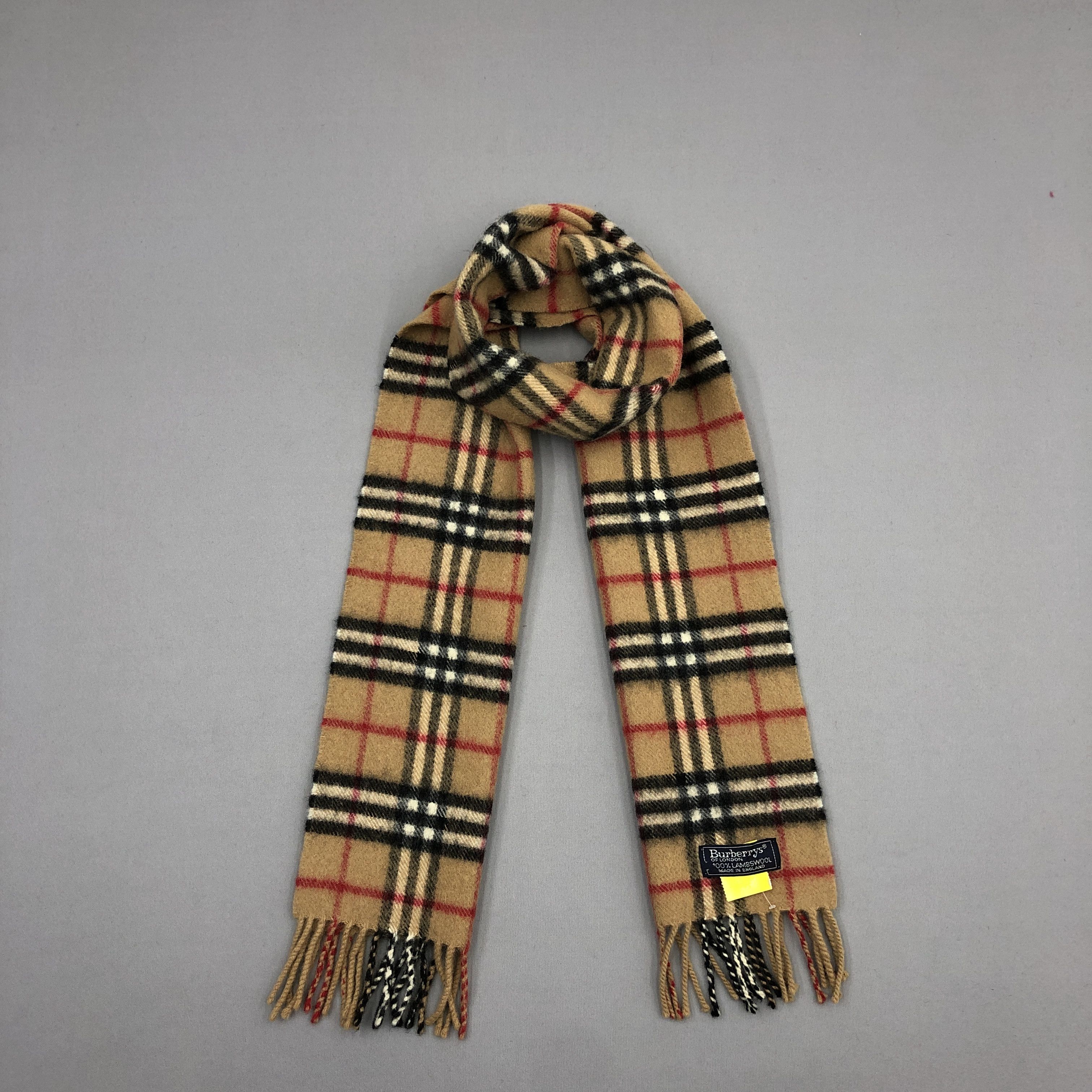 Burberry Vintage Burberry Scarf Muffler Wool Cashmere Scarves Size ONE SIZE - 1 Thumbnail
