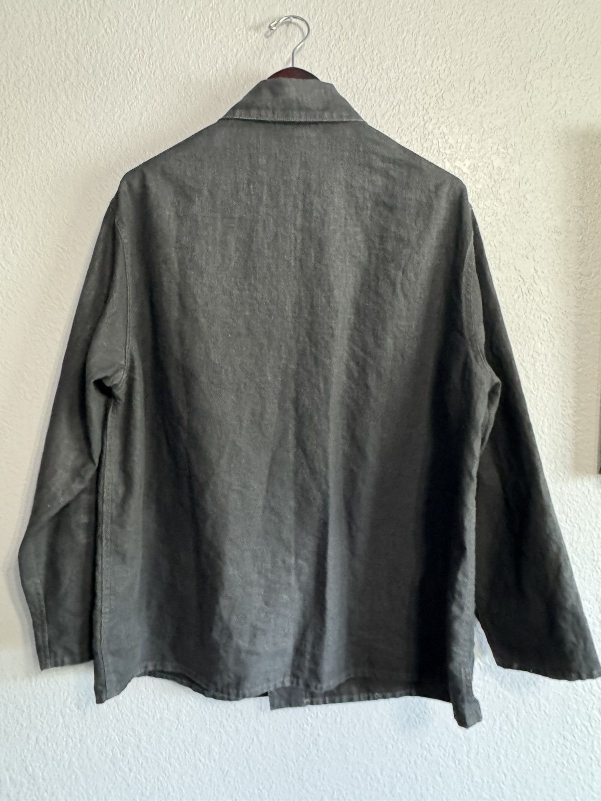 A.PRESSE Vintage Black Linen Coverall | Grailed
