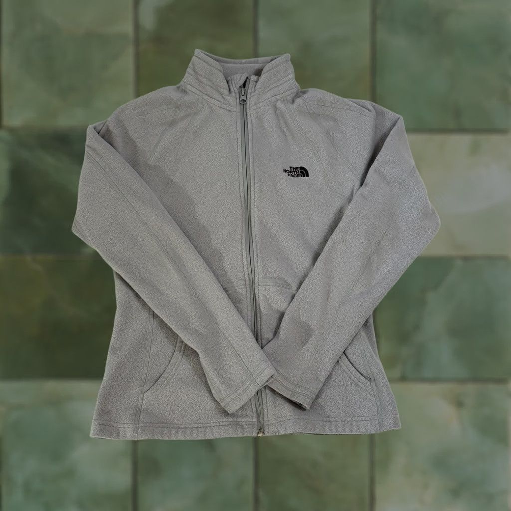 The North Face North Face Jacket Womens Small Gray Full Zip Fleece Lightweight Outdoors Hiking Size S / US 4 / IT 40 - 1 Thumbnail