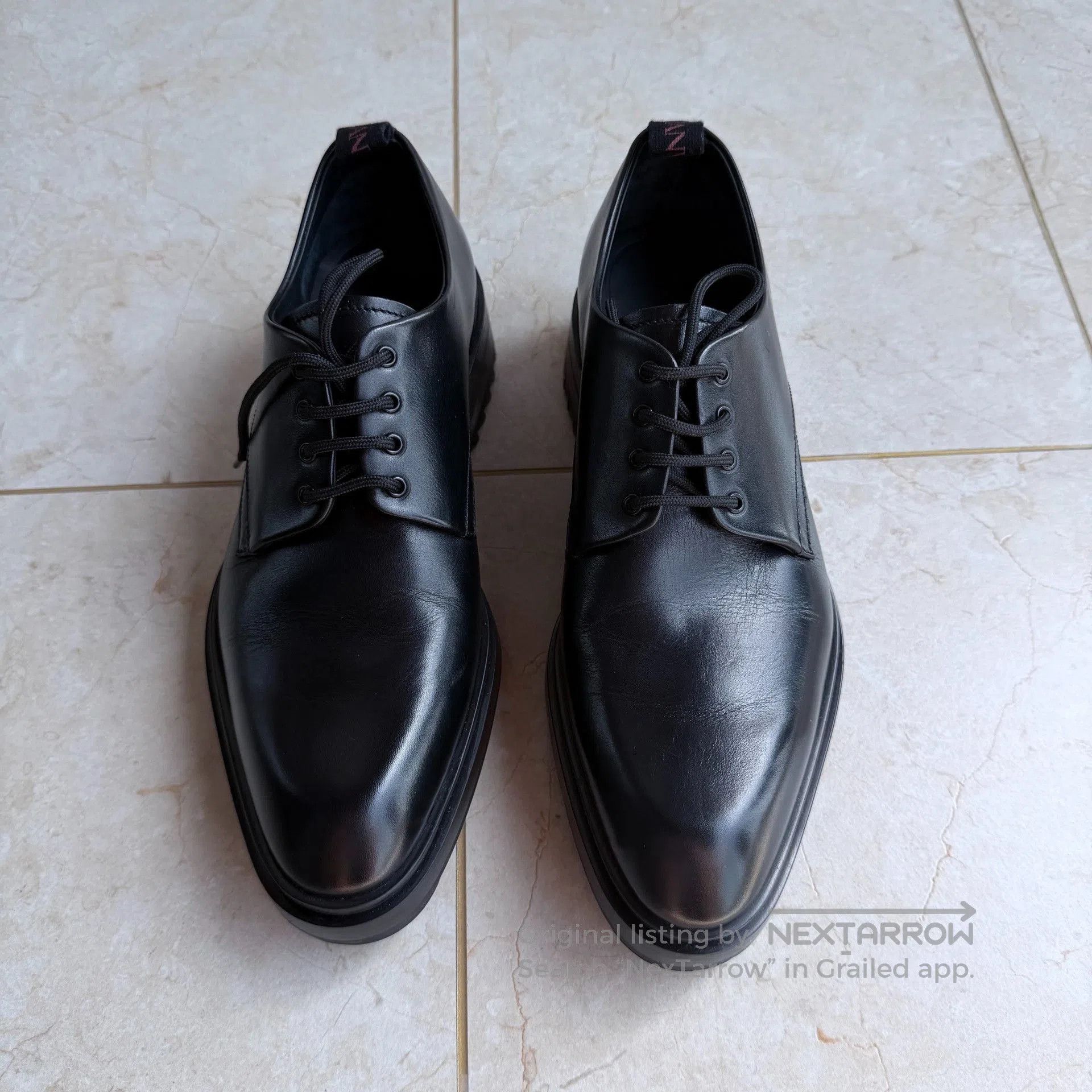 Lanvin Lanvin Alto Calf Leather Derby Shoes. Size US 6 / EU 39 - 2 Thumbnail