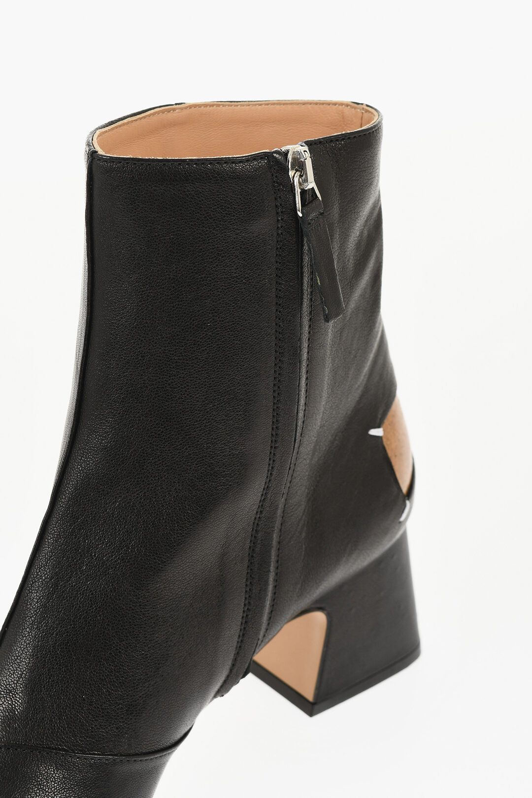 Maison Margiela og1mm1125 Leather Ankle Boots in Black Size US 11 / IT 41 - 4 Thumbnail