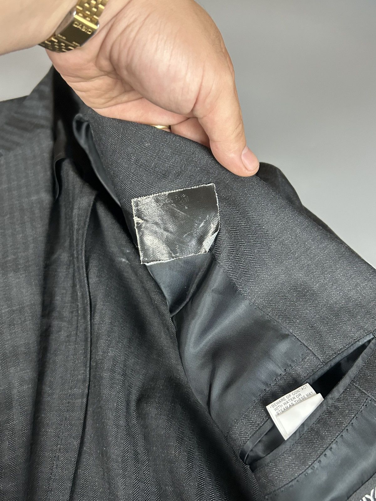 Issey Miyake Issey Miyake A-POC Wool/Silk Blazer Size US L / EU 52-54 / 3 - 9 Thumbnail