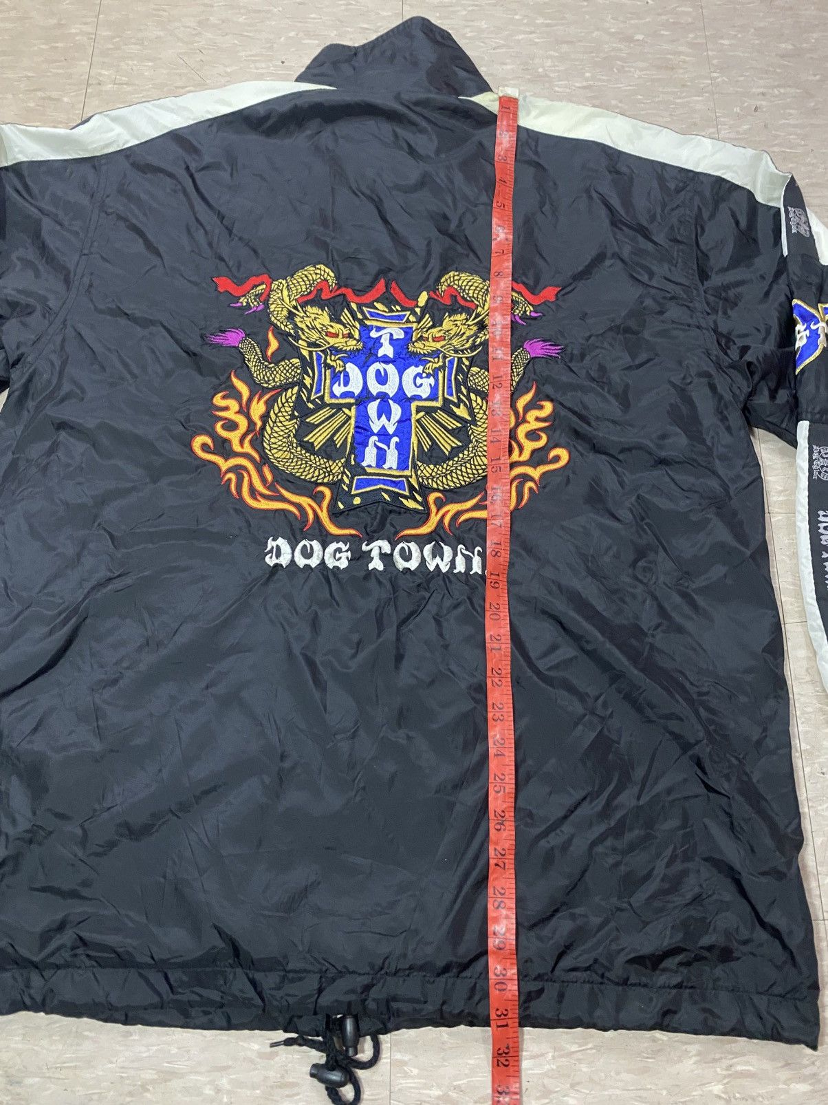 Dogtown × Vintage Vtg dog town embroidery dragon sidetape windbreaker jacket Size US XL / EU 56 / 4 - 19 Thumbnail