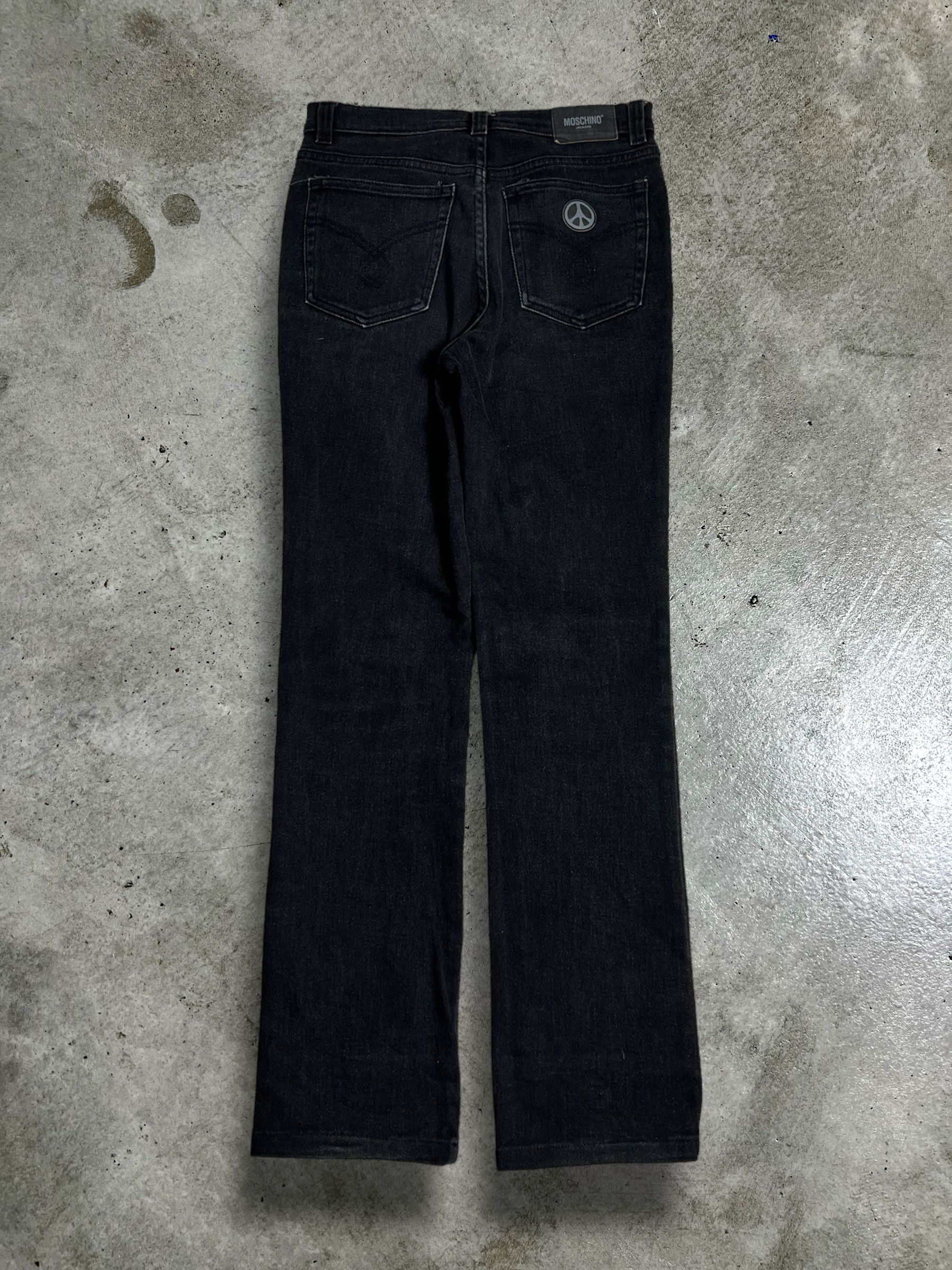 Moschino MOSCHINO Jeans Peace Black Denim GTMPT376 Size 27" / US 4 / IT 40 - 1 Thumbnail