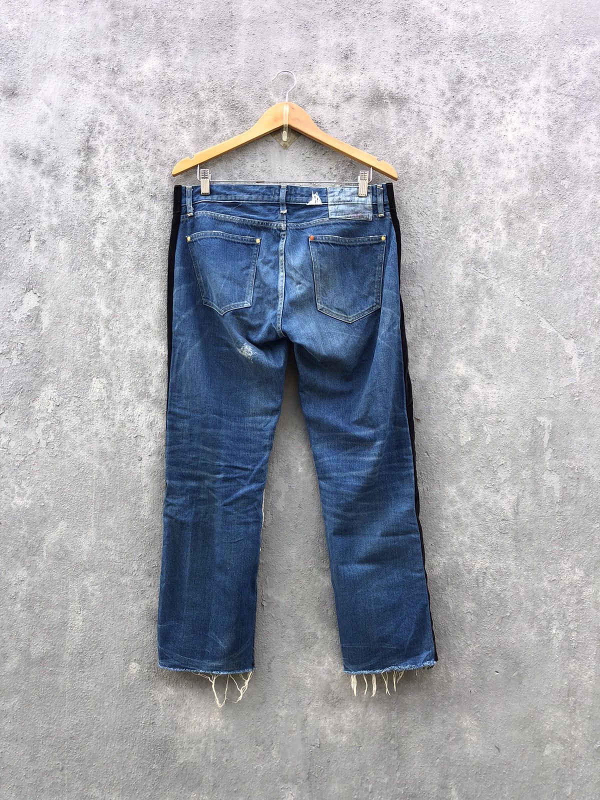 Japanese Brand Sunny Sports Distressed Jeans Size US 33 - 6 Thumbnail