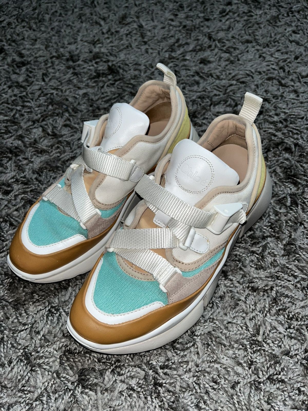 Chloe CHLOE LEATHER SNEAKERS SIZE 35 EU Size US 5 / IT 35 - 1 Thumbnail