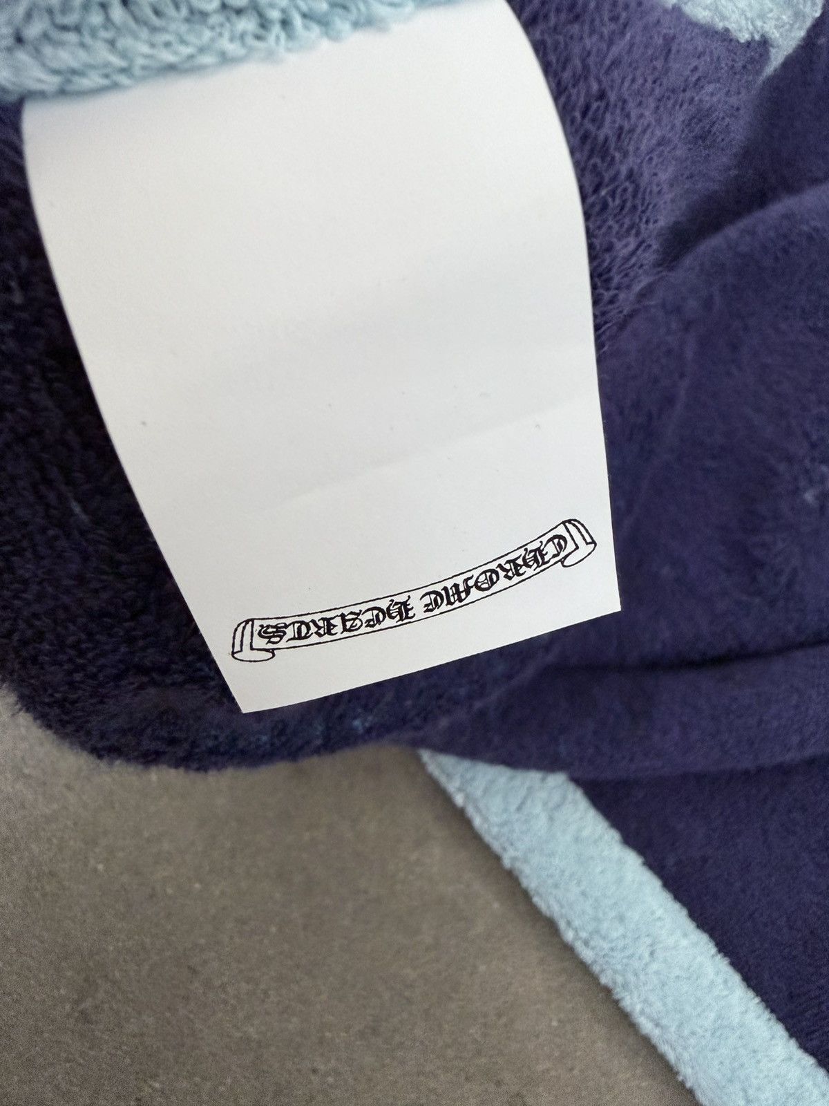 Chrome Hearts Chrome Hearts Blue Script Cross Logo Beach Towel Blanket Size ONE SIZE - 4 Thumbnail