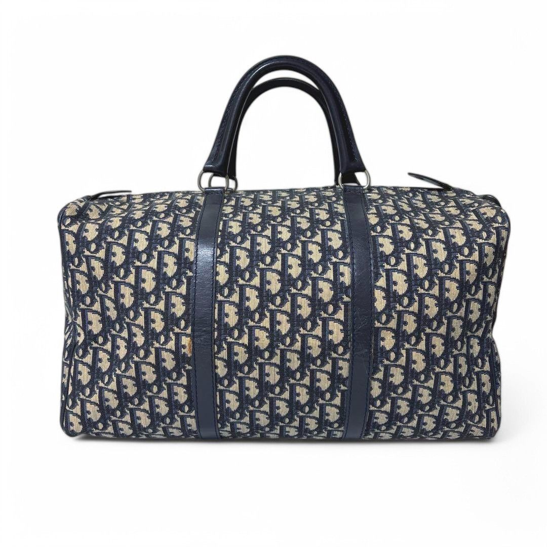 Dior Dior - Trotter Boston Handbag Leather Canvas Monogram Size ONE SIZE - 3 Thumbnail
