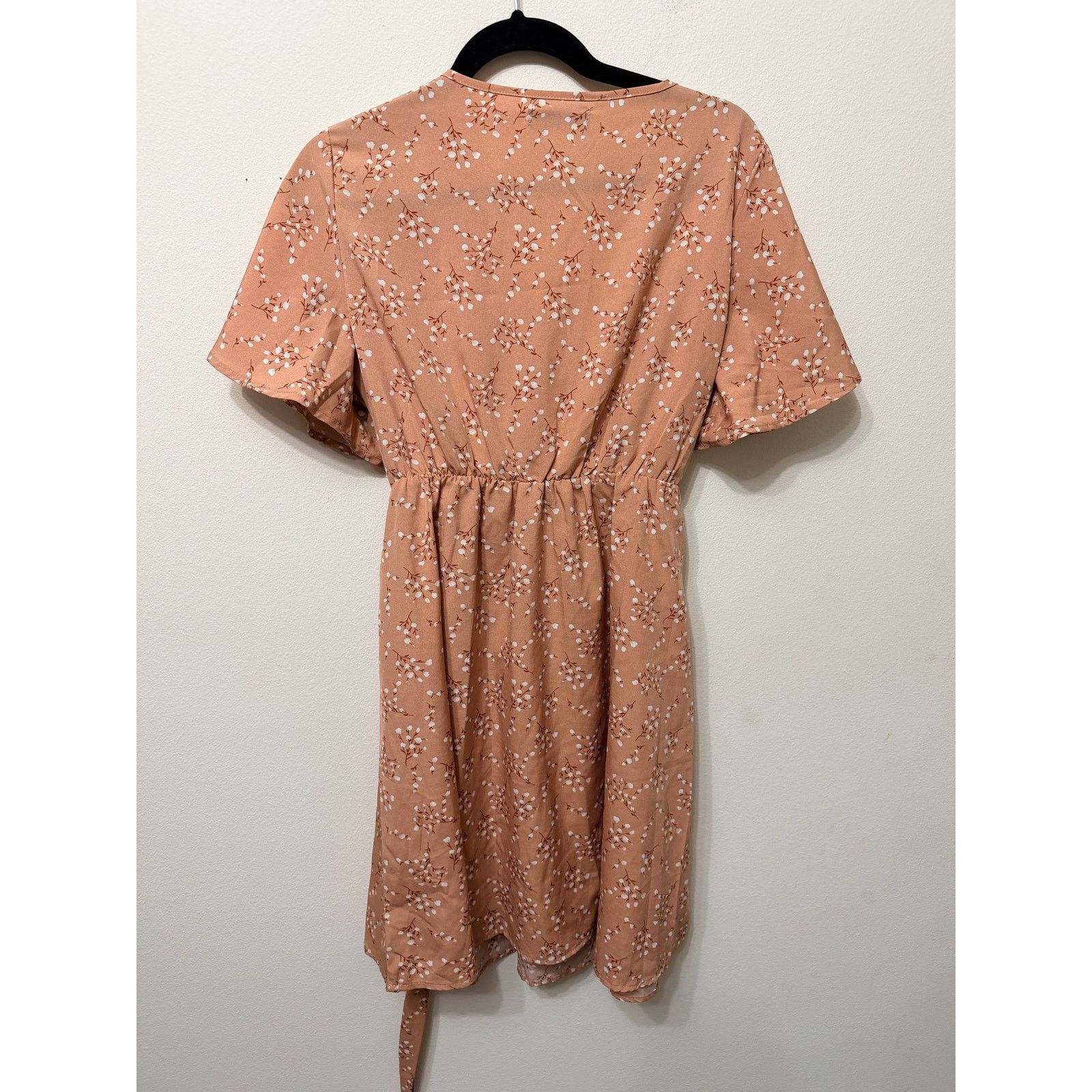 Shein Preloved Shein Women's Floral Print Short Sleeve Dress Sz L Size L / US 10 / IT 46 - 2 Thumbnail