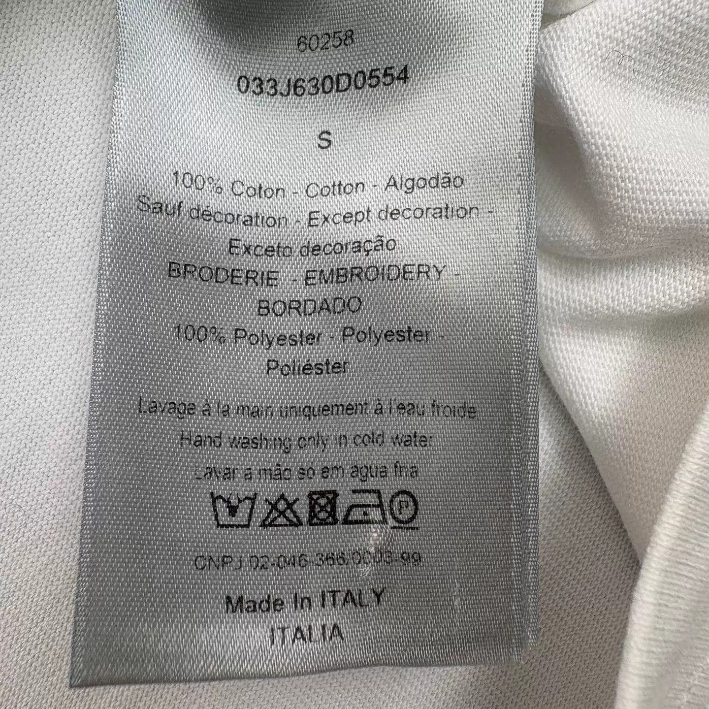 Dior Dior Neck Full-Print Embroidered Bee Logo Short Sleeve Tee S Size US S / EU 44-46 / 1 - 6 Thumbnail