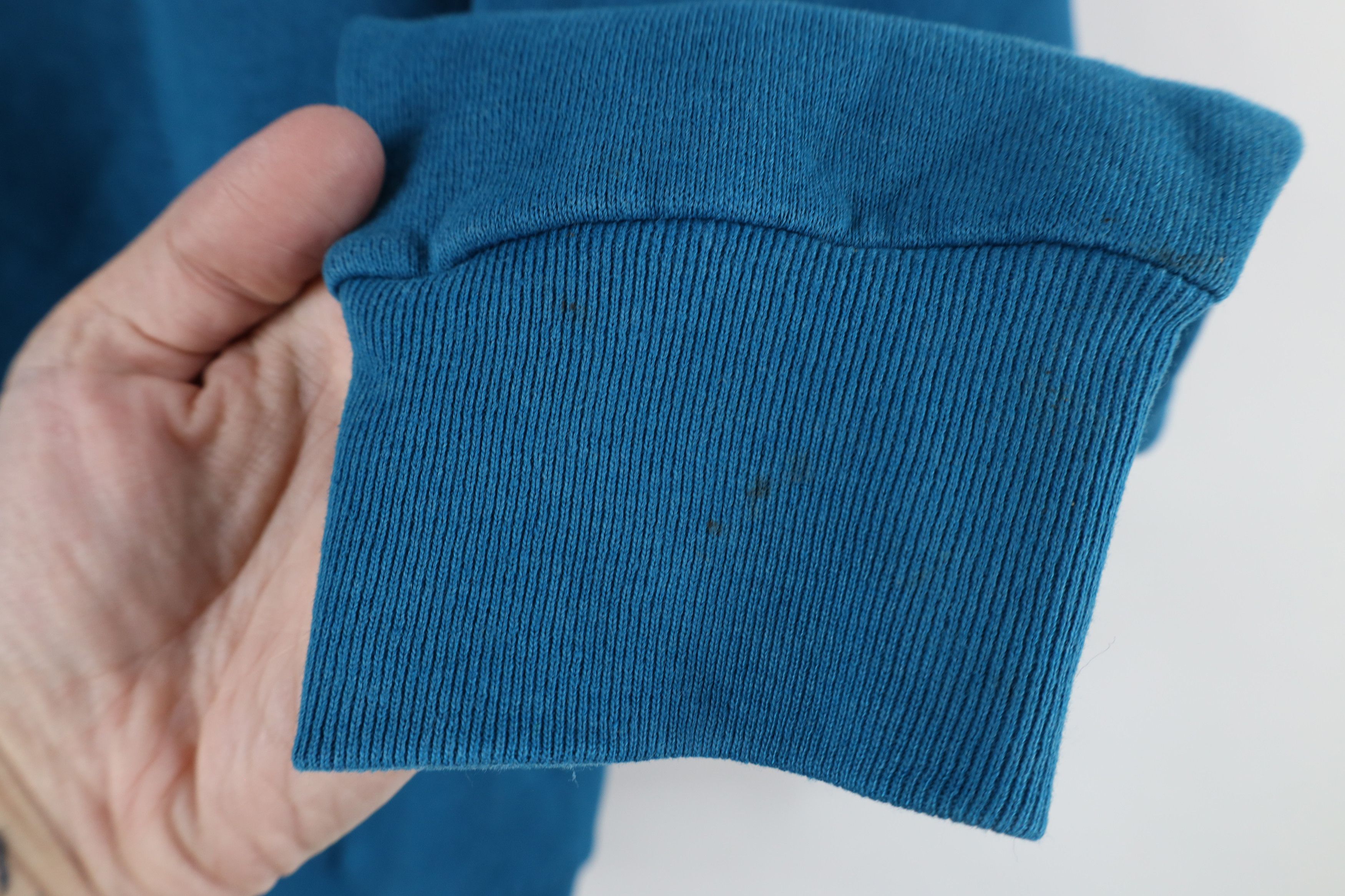 Vintage Vintage 90s Streetwear Blank Crewneck Sweatshirt Blue Size L / US 10 / IT 46 - 5 Thumbnail
