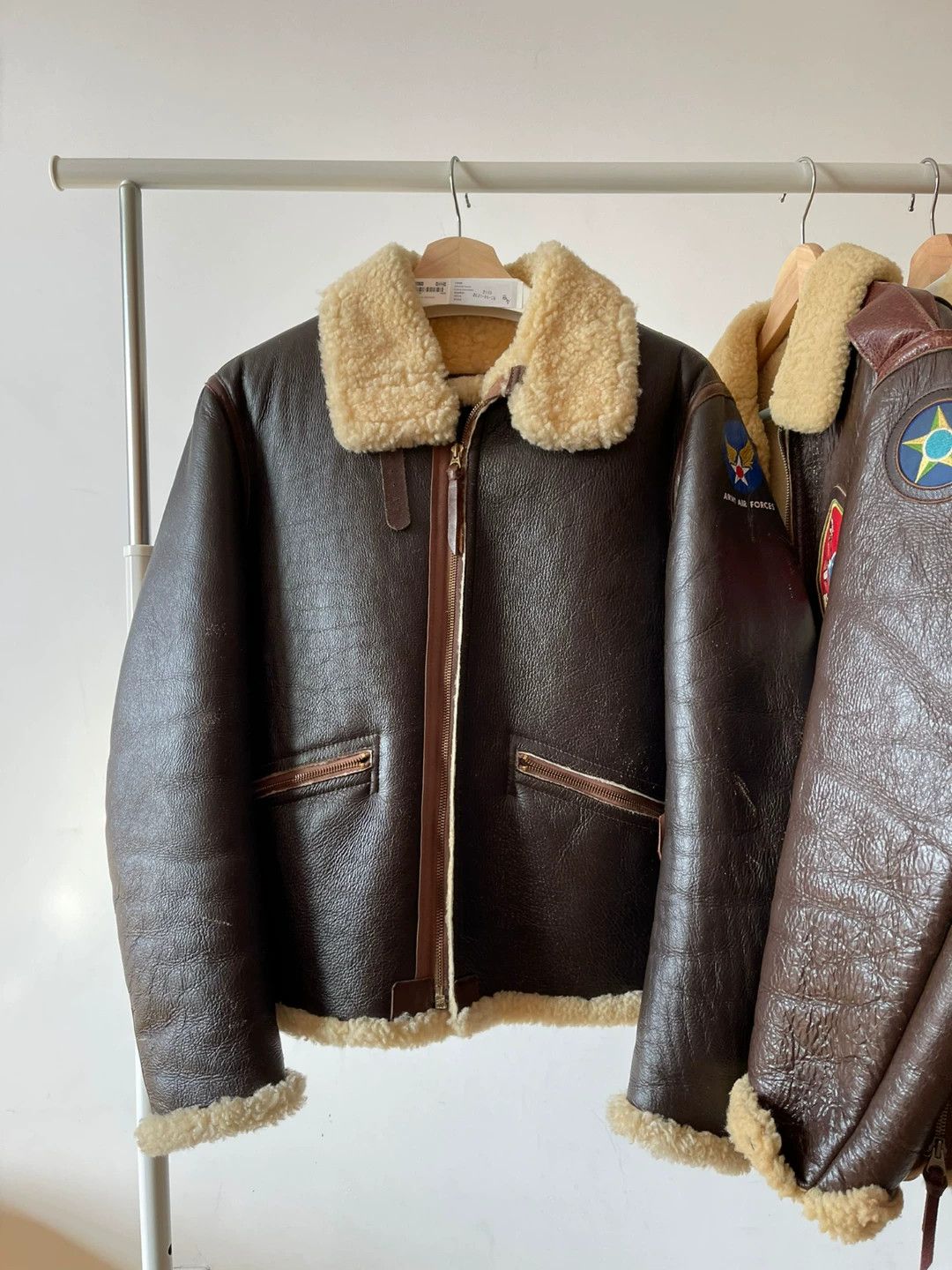 real mccoys d-1 leather flight jacket