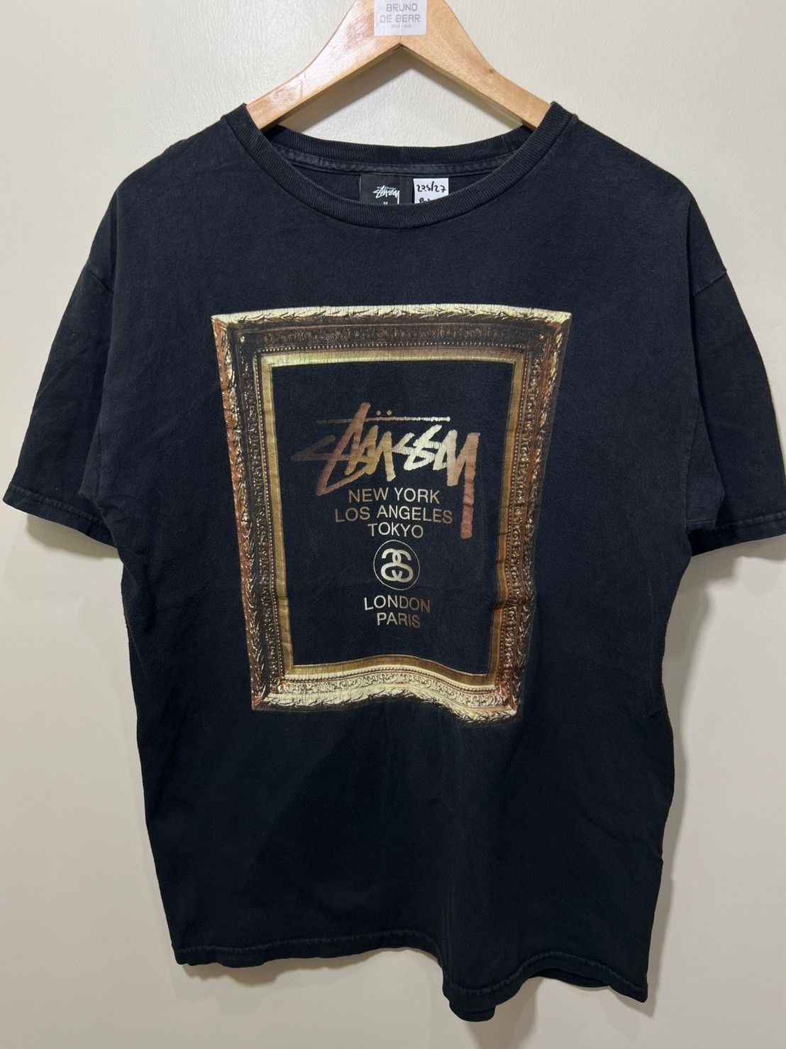 Stussy STUSSY Shirt New York Los Angeles Tokyo London Paris bnz01 Size US M / EU 48-50 / 2 - 3 Thumbnail
