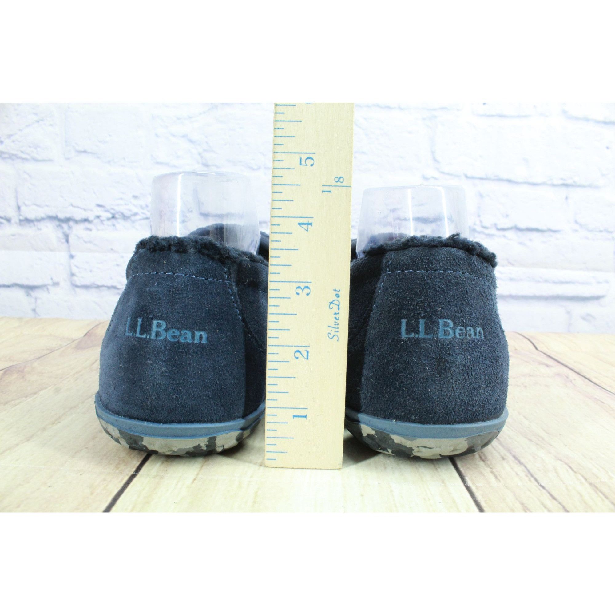 L.L. Bean LL Bean Carbon Navy Fleece Lined Slippers Men's Size 11 Size US 11 / EU 44 - 6 Thumbnail