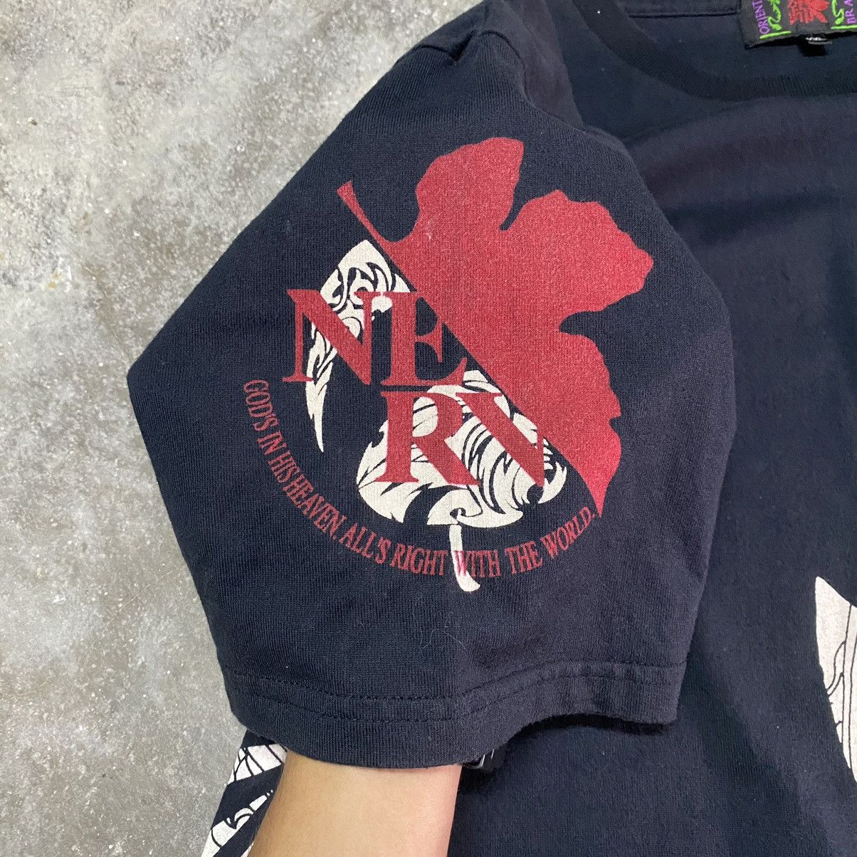 Japanese Brand Vintage Neon Genesis Evangelion Eva 01 Sukajan T Shirt Size US XXL / EU 58 / 5 - 7 Thumbnail
