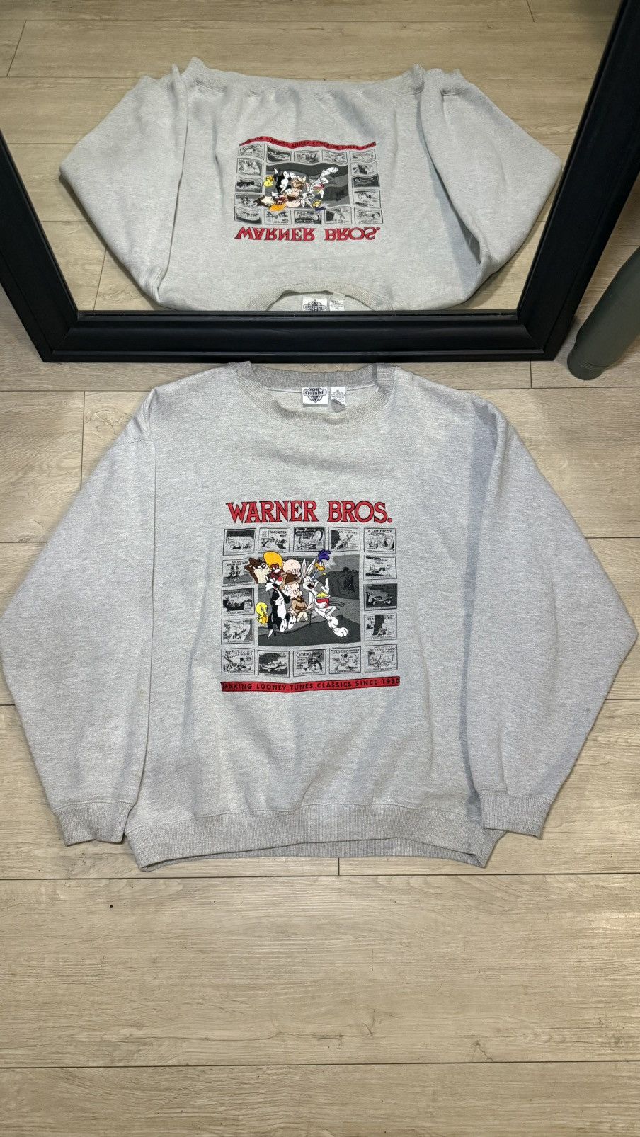 Disney Vintage / Y2K 1990s Warner Bros Comic Character Sweatshirt Size US XL / EU 56 / 4 - 1 Thumbnail