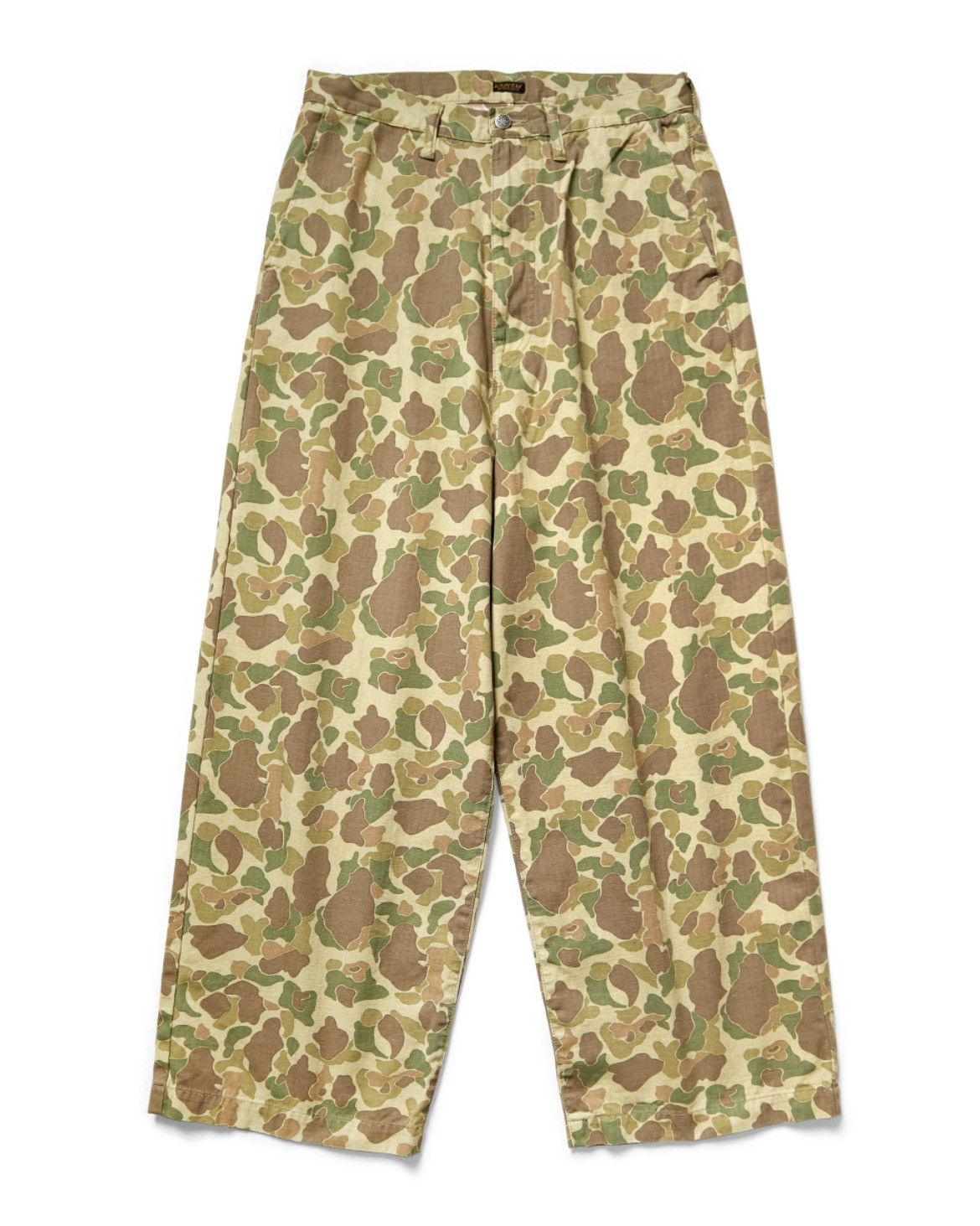 Image of Kapital Hunter Camo Herringbone Port Baggy Pants Size 1, Men's