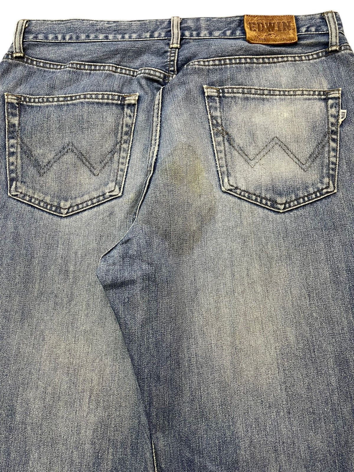 Edwin Vintage 90s Edwin 404 Mud Wash Distressed Style Baggy Jeans Size US 36 / EU 52 - 6 Thumbnail