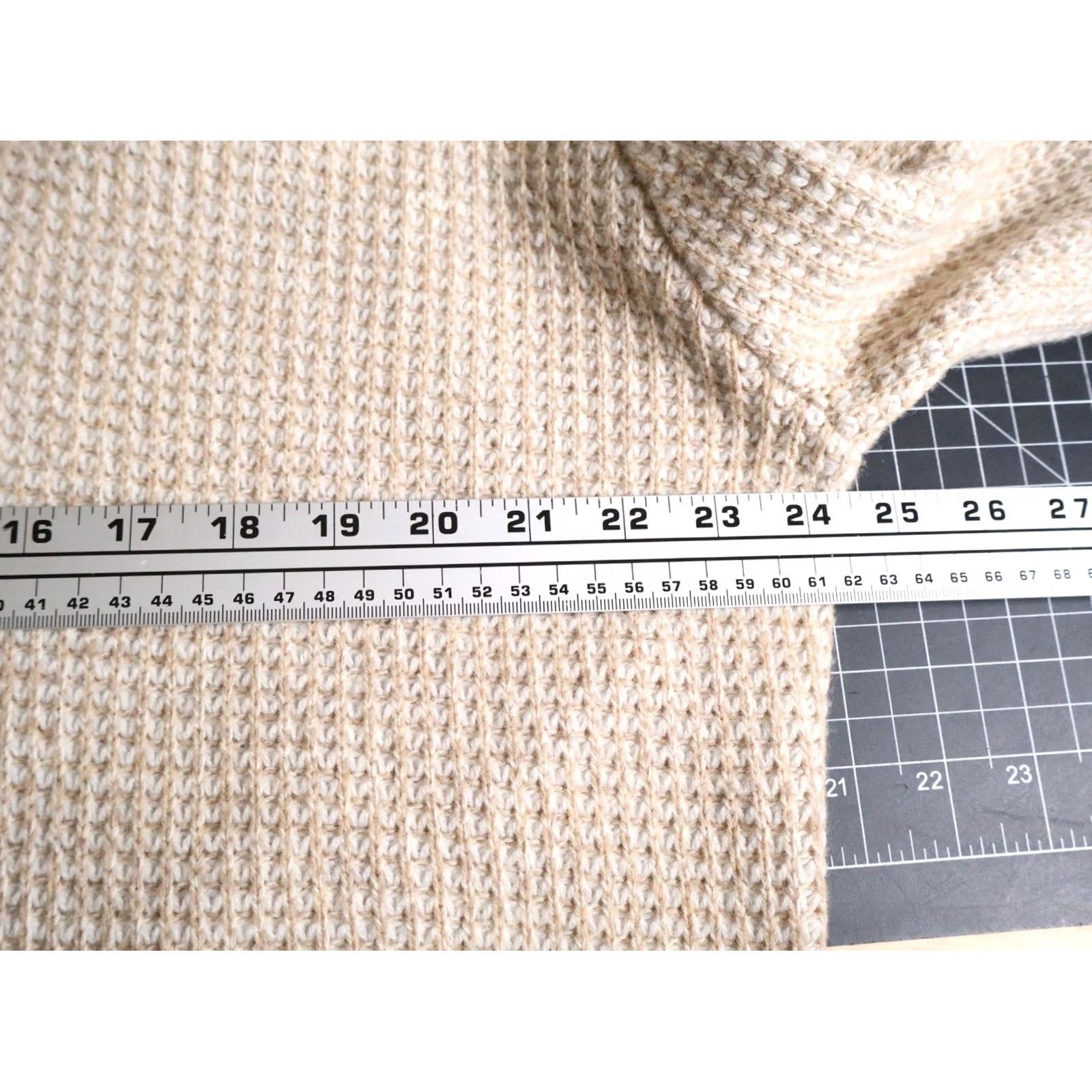 Tasso Elba Tasso Elba Lambs Wool Cardigan Sweater Men's XL Beige Chunky Shawl Collar 90s Dad Retro Size US XL / EU 56 / 4 - 5 Thumbnail