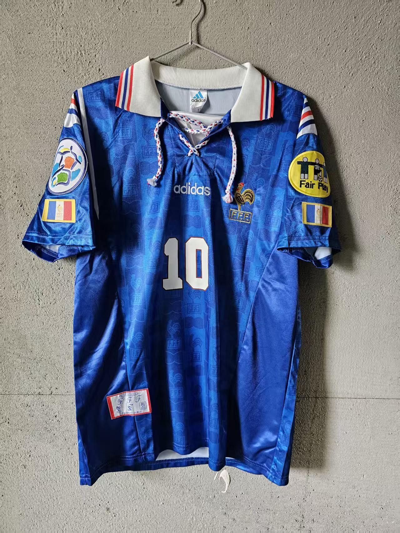 ウェア #10 ZIDANE France 1996 Soccer Uniform 10 ZIDANE France 1996 Soccer Uniform