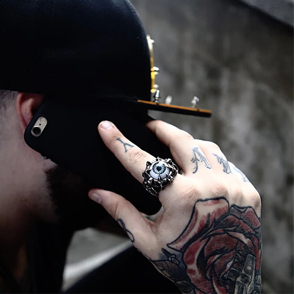 Japanese Brand × Jewelry × Vintage Dragon Claw Evil Eye Ring Size ONE SIZE - 5 Thumbnail