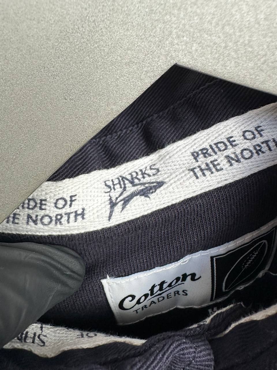 Cotton Traders Sharks 2007 Rugby Shirt McAfee Polo LS