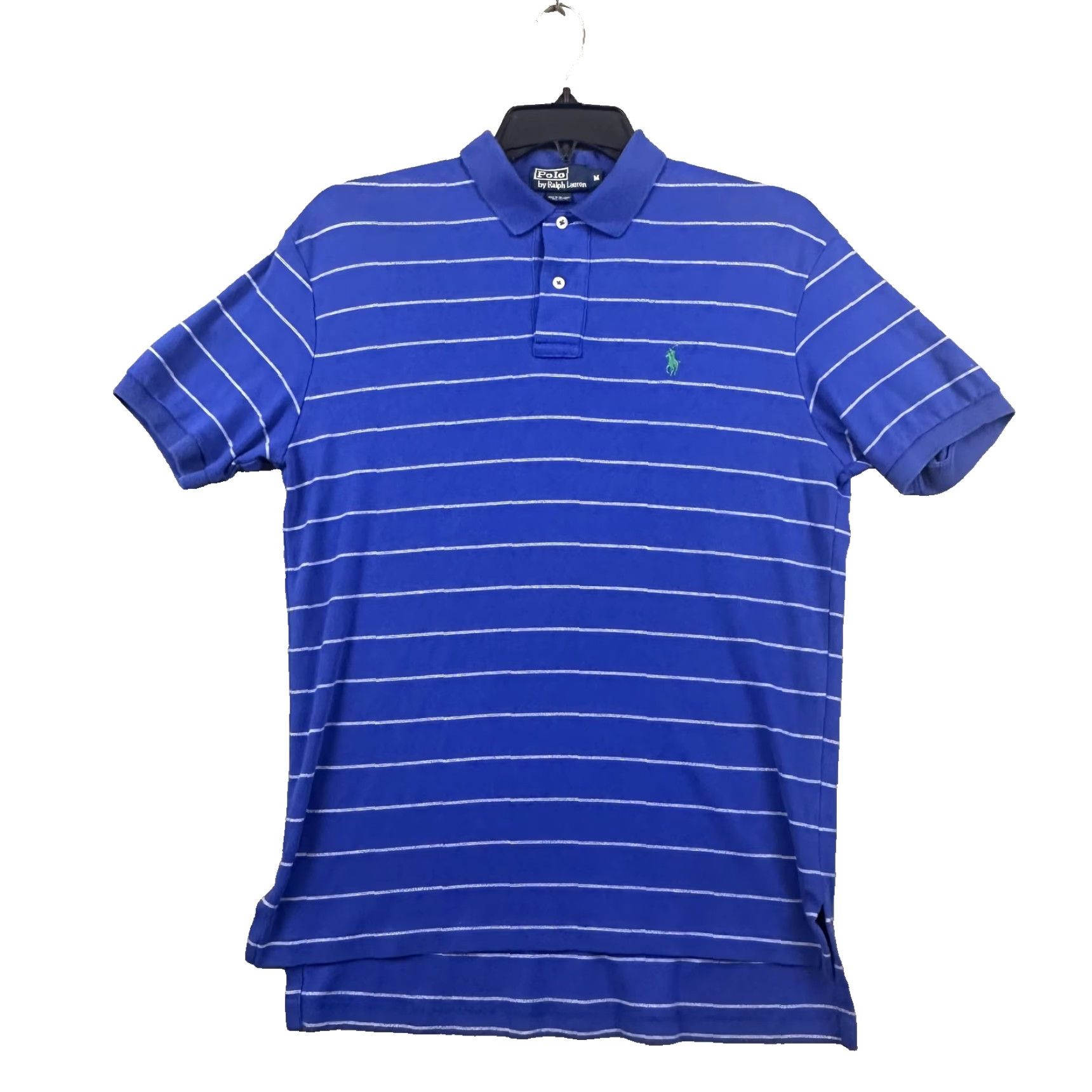 Polo Ralph Lauren Polo Ralph Lauren Polo Shirt Mens Medium Blue Striped Classic Cotton Size US M / EU 48-50 / 2 - 2 Thumbnail